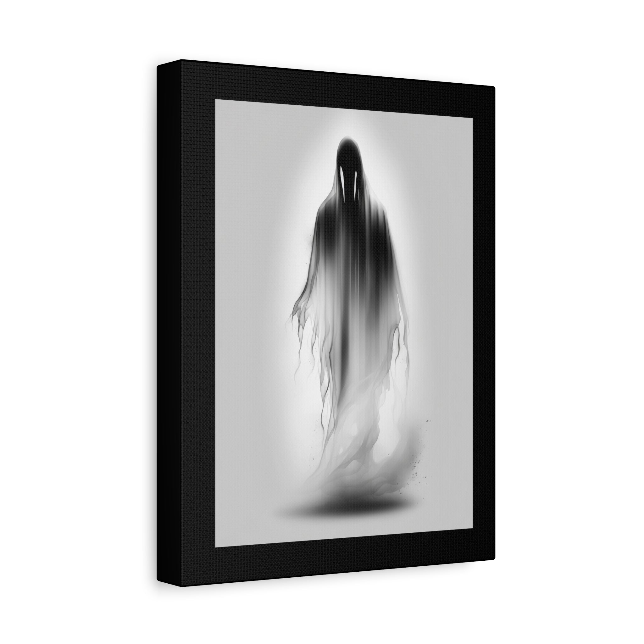 Spectre Art Print, Framed Wall Decor, Halloween Home Decoration, Monochrome Canvas, Gothic Room Accent