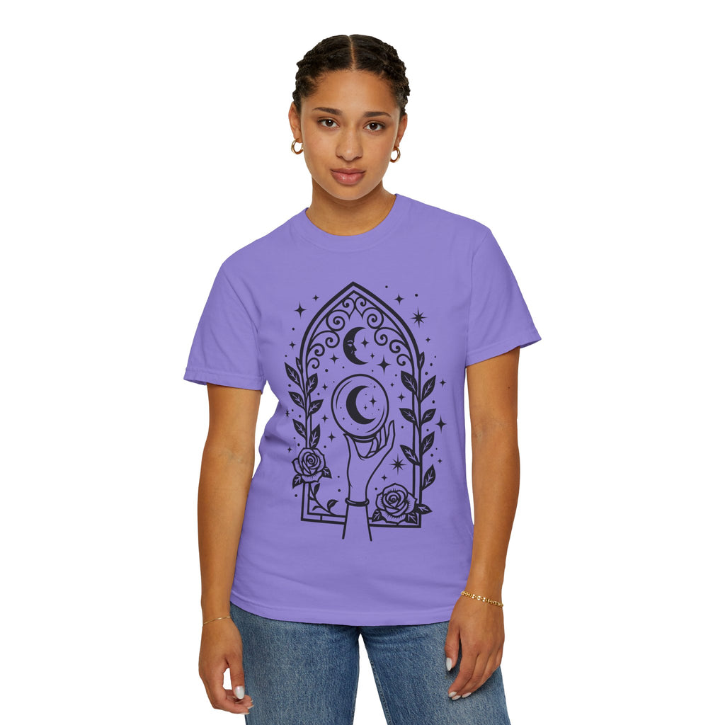 Gothic Arch Unisex T-Shirt | Celestial Graphic Tee, Gift for Astrology Lovers, Handmade Apparel for Everyday Wear, Spiritual Vibes