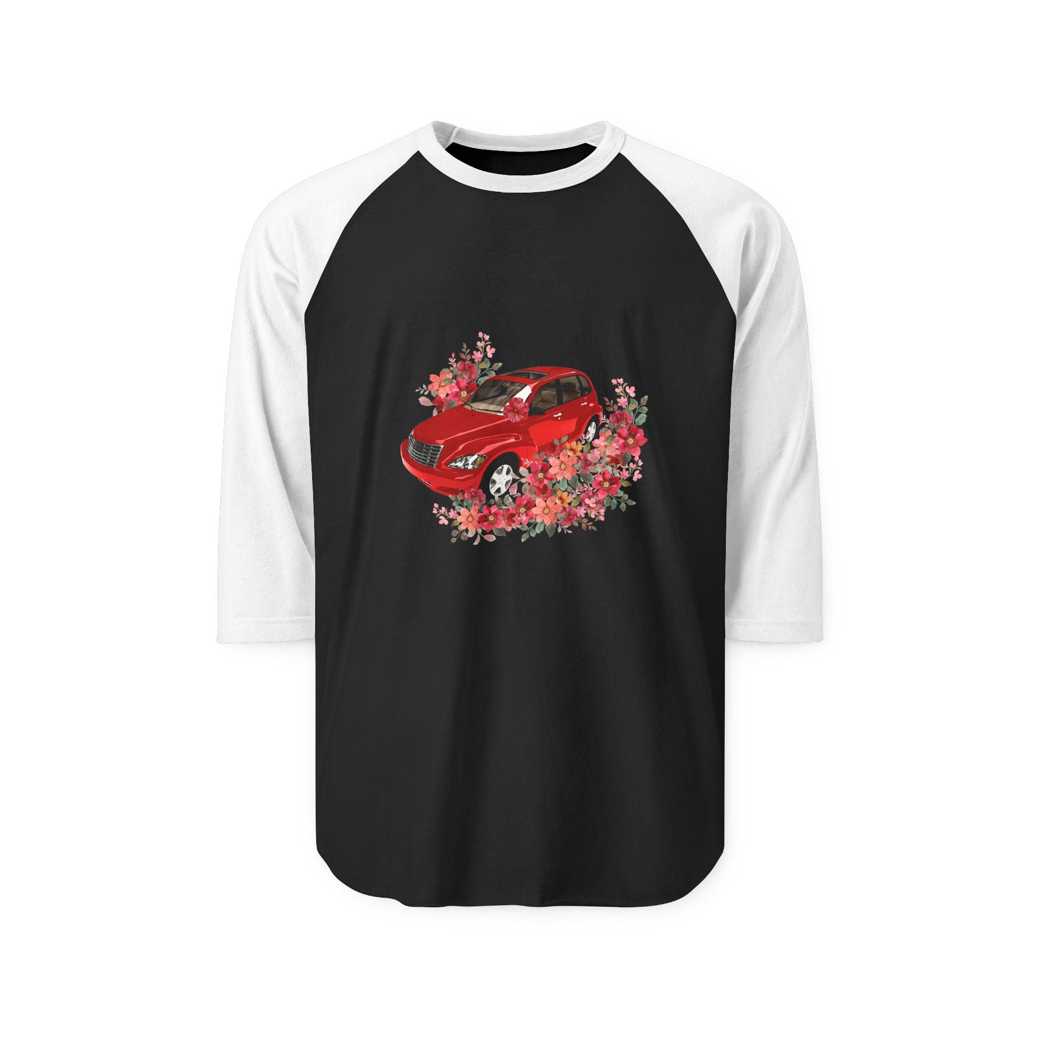 PT Cruiser Unisex Raglan Shirt, Vintage Auto Tee, Spring Apparel, Gift for Car Lovers, Casual Fashion, Weekend Wear