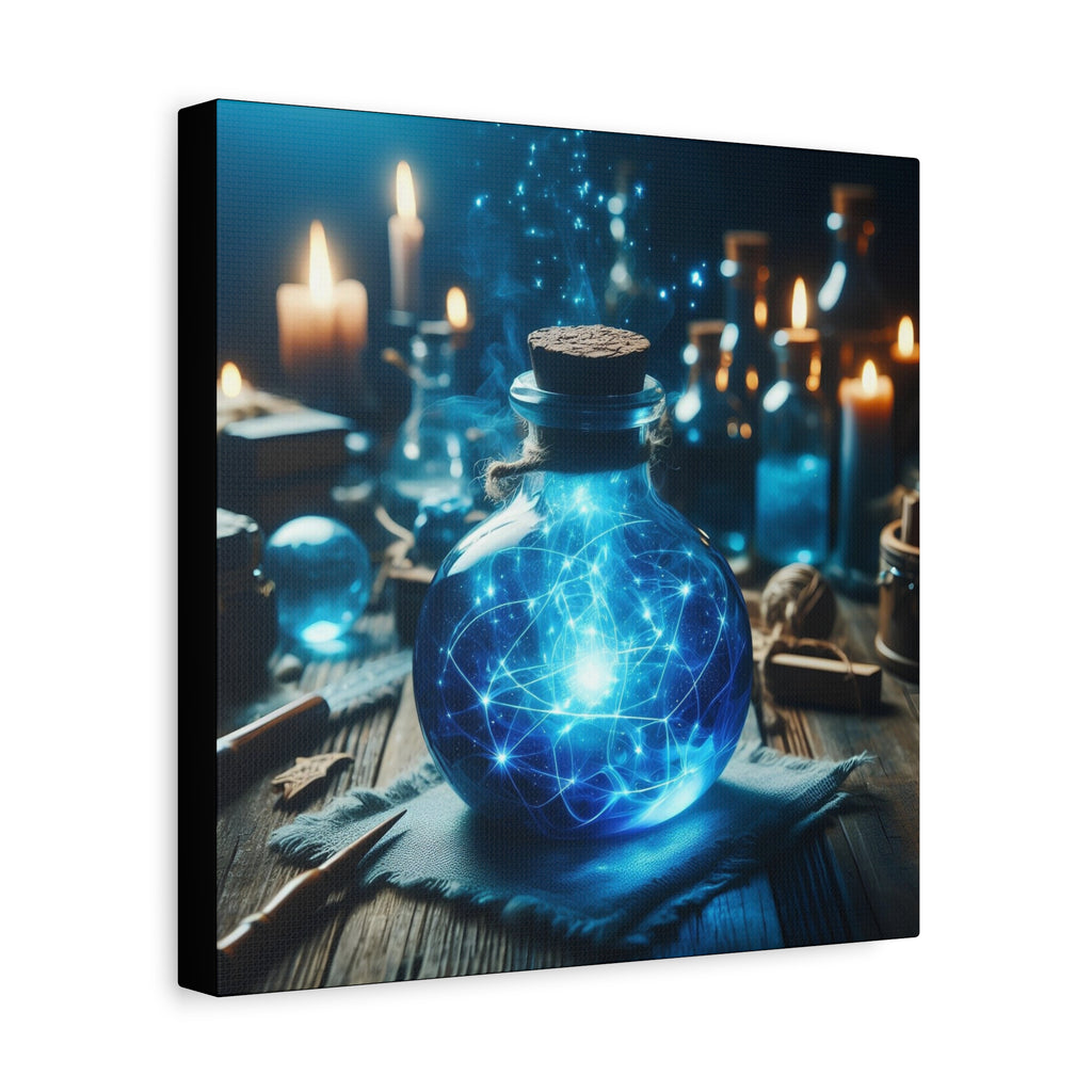 Magical Potion Canvas Art, Fantasy Wall Decor, Enchanted Gift, Mystic Home Decor, Celestial Art Print, Witchy Aesthetic