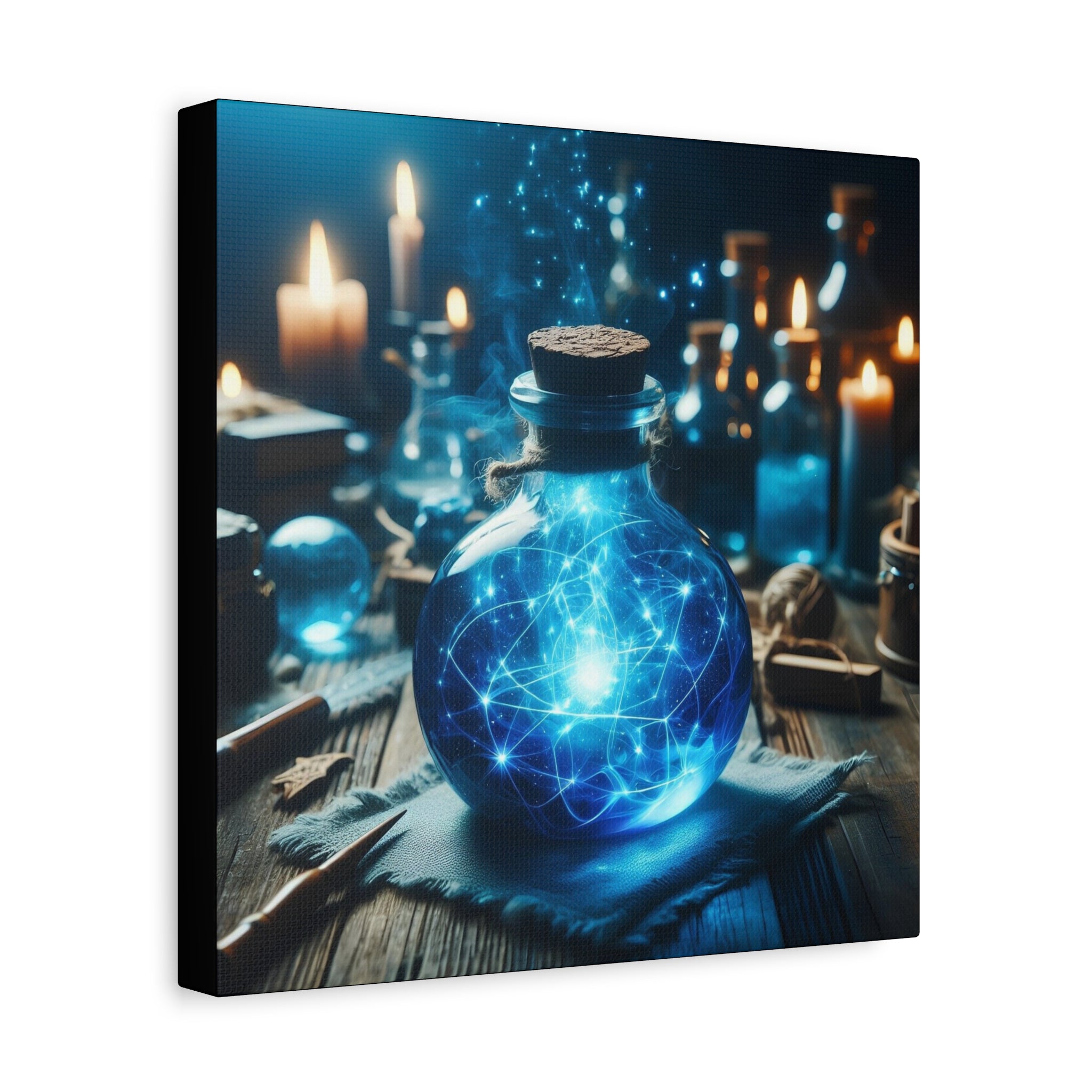 Magical Potion Canvas Art, Fantasy Wall Decor, Enchanted Gift, Mystic Home Decor, Celestial Art Print, Witchy Aesthetic