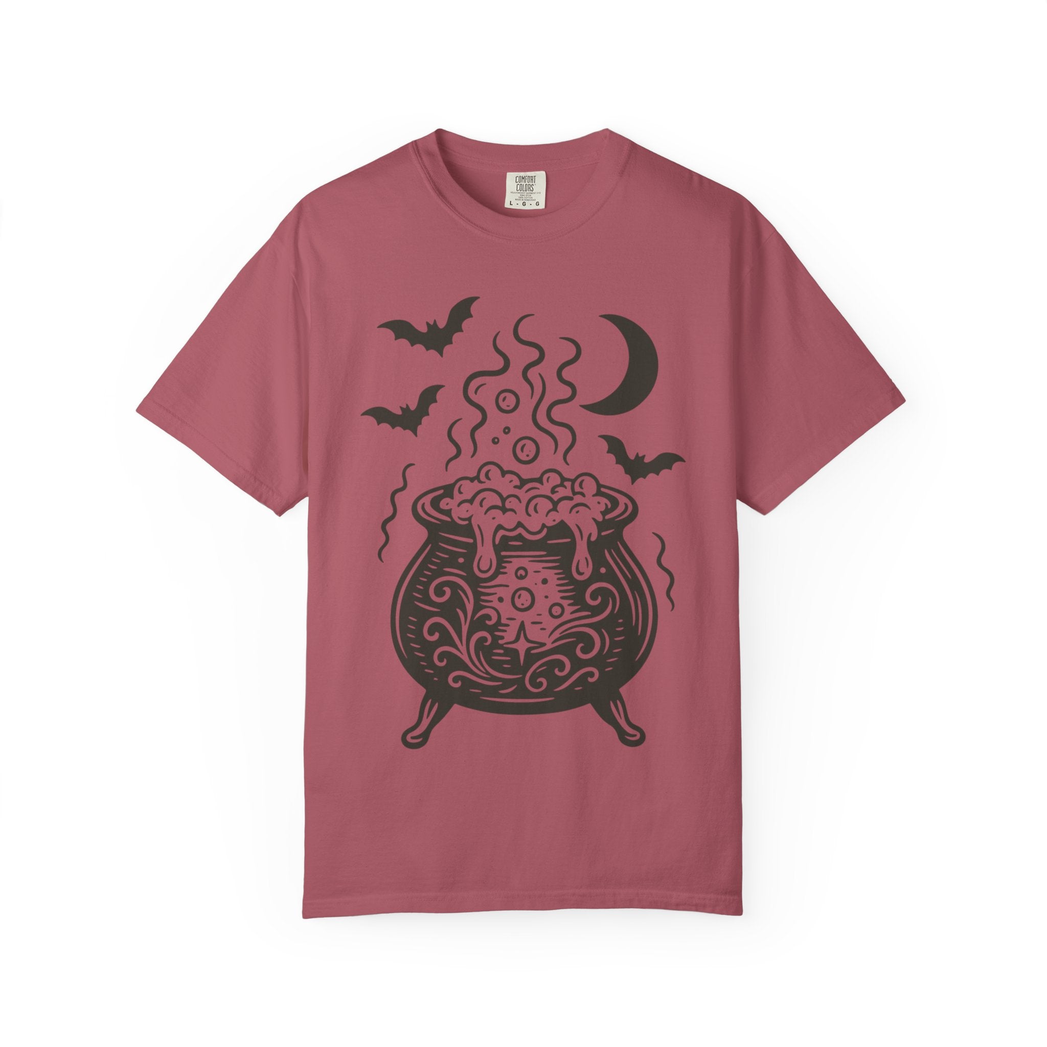 Halloween Cauldron T-shirt, Unisex Spooky Shirt, Witchy Apparel, Fall Festive Tee, Costume Party Top, Gift for Halloween Lovers