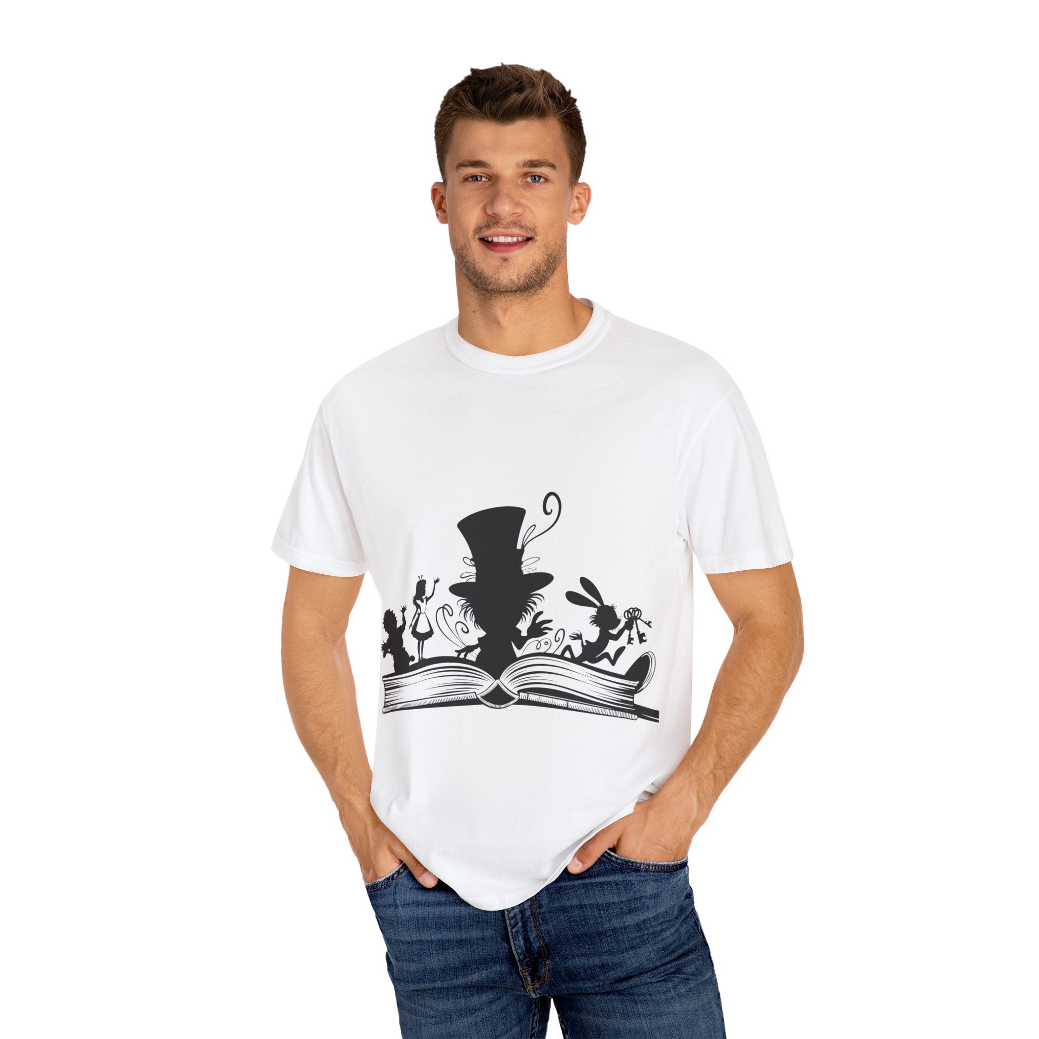 Alice Unisex T-Shirt, Literary Gift, Book Lover Tee, Alice in Wonderland Shirt, Cute Graphic Shirt