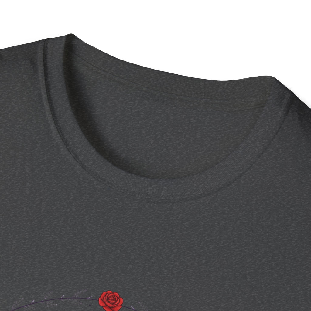 Witchy Floral T-Shirt for Every Occasion, Unisex Softstyle Tee, Halloween Gift, Cute Witch Shirt, Fashionable Tee, Everyday Style