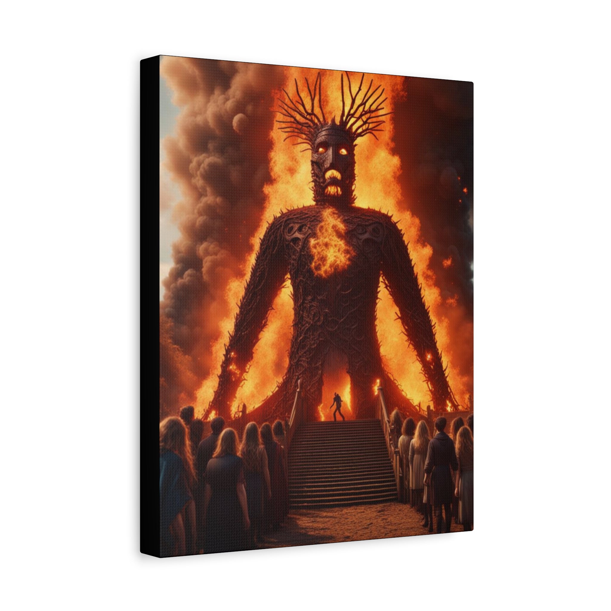 The Wicker Man Canvas Wall Art, Bohemian Decor, Gothic Art Print, Unique Home Decoration, Modern Art for Living Room