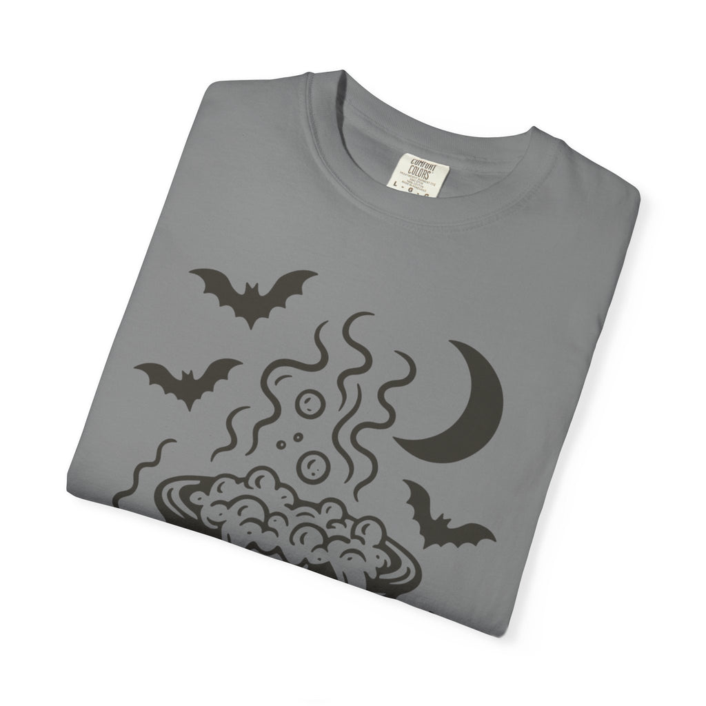Halloween Cauldron T-shirt, Unisex Spooky Shirt, Witchy Apparel, Fall Festive Tee, Costume Party Top, Gift for Halloween Lovers