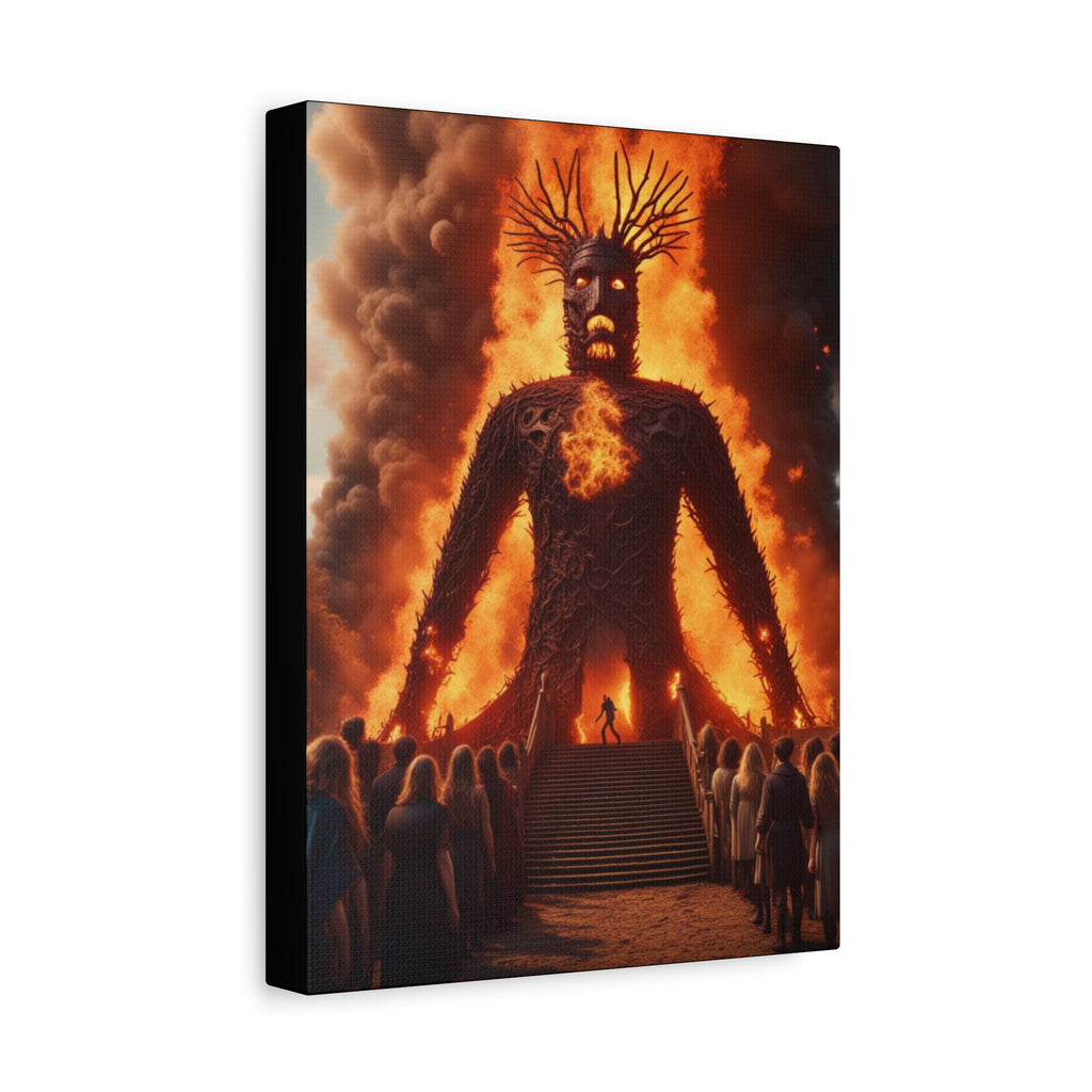 The Wicker Man Canvas Wall Art, Bohemian Decor, Gothic Art Print, Unique Home Decoration, Modern Art for Living Room