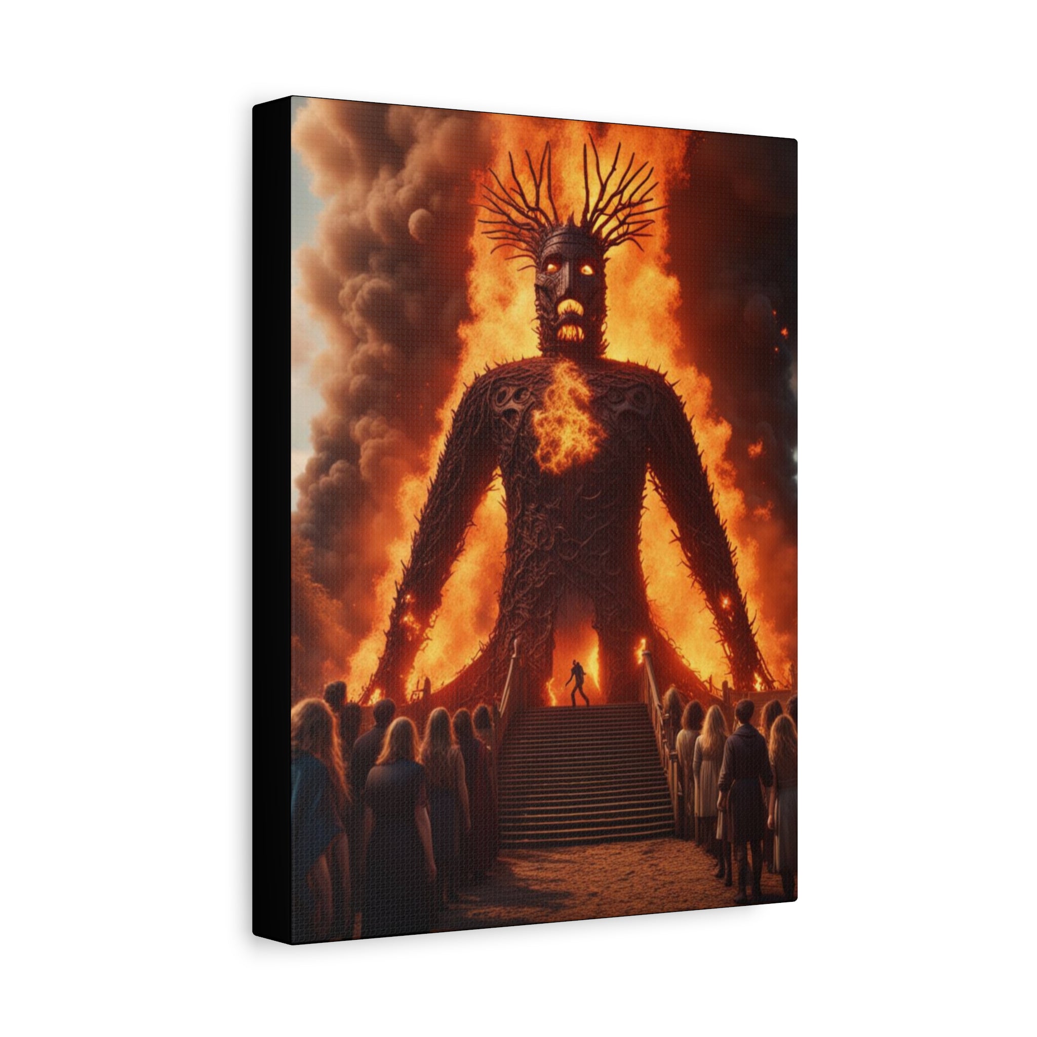The Wicker Man Canvas Wall Art, Bohemian Decor, Gothic Art Print, Unique Home Decoration, Modern Art for Living Room