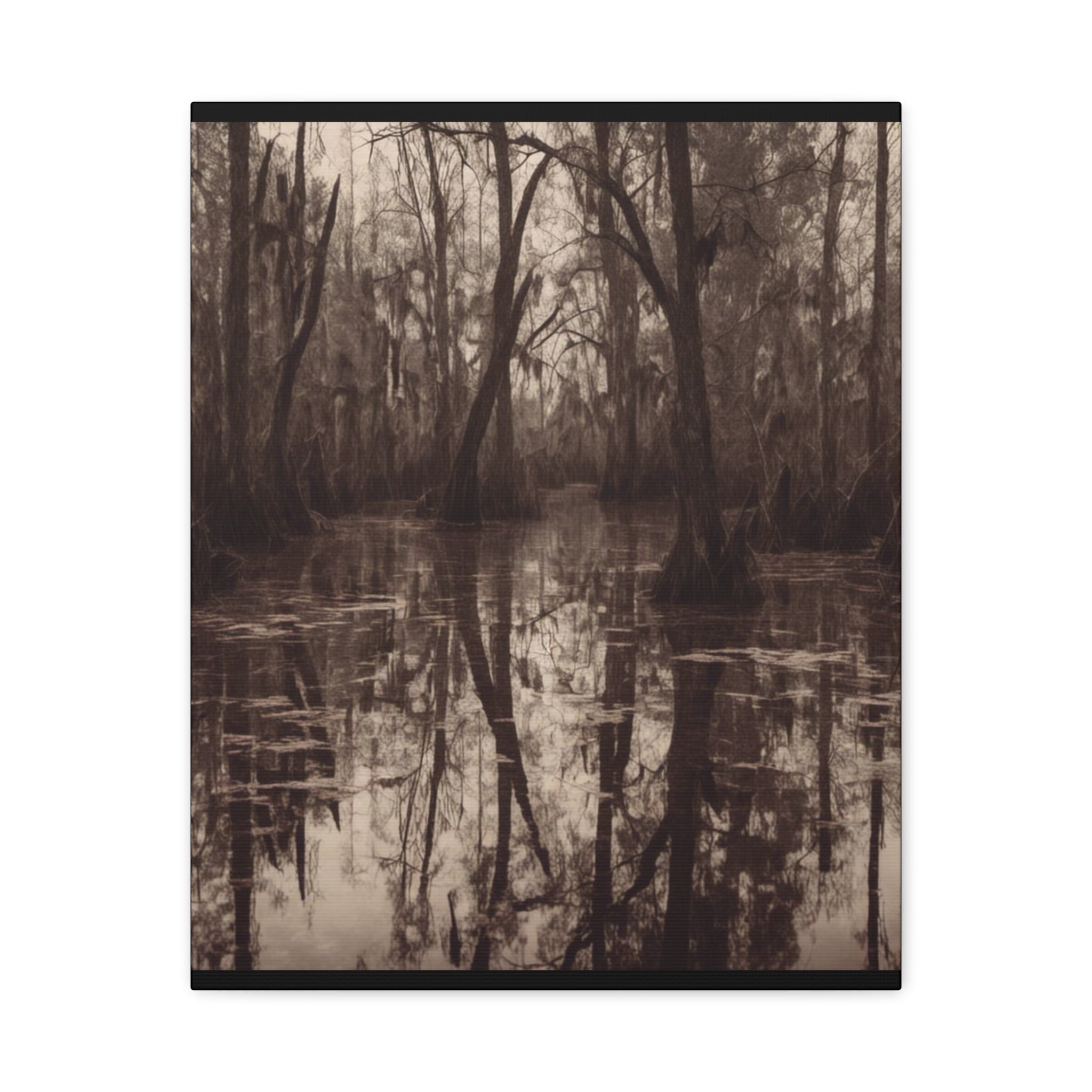 The Bayou Nature-Inspired Matte Canvas Wall Art, Rustic Home Decor, Forest Landscape Print, Nature Photography, Gift for Nature Lovers