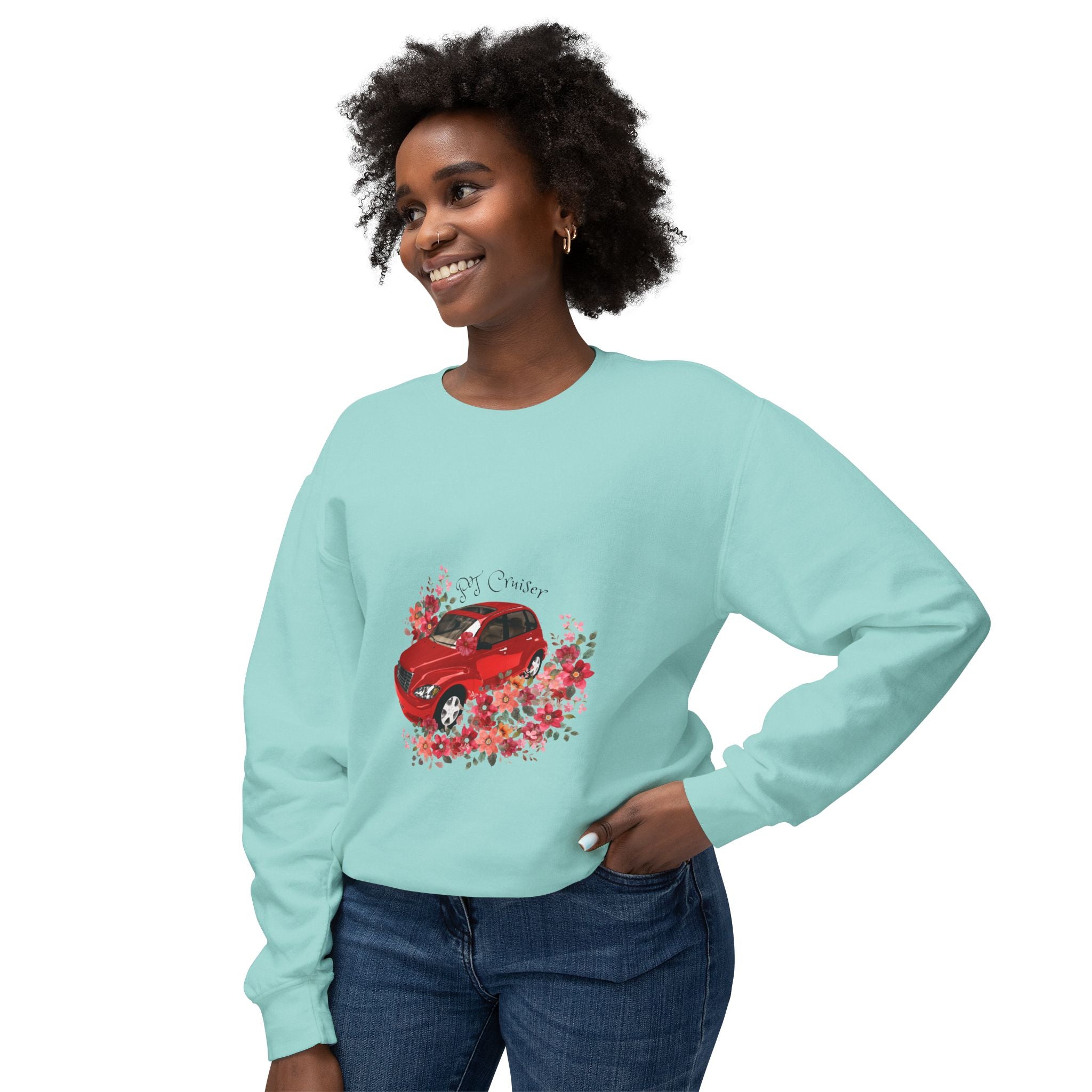 PT Cruiser Crewneck Sweatshirt, Unisex Lightweight Sweatshirt, Car Lover Gift, Spring Fashion, Everyday Wear