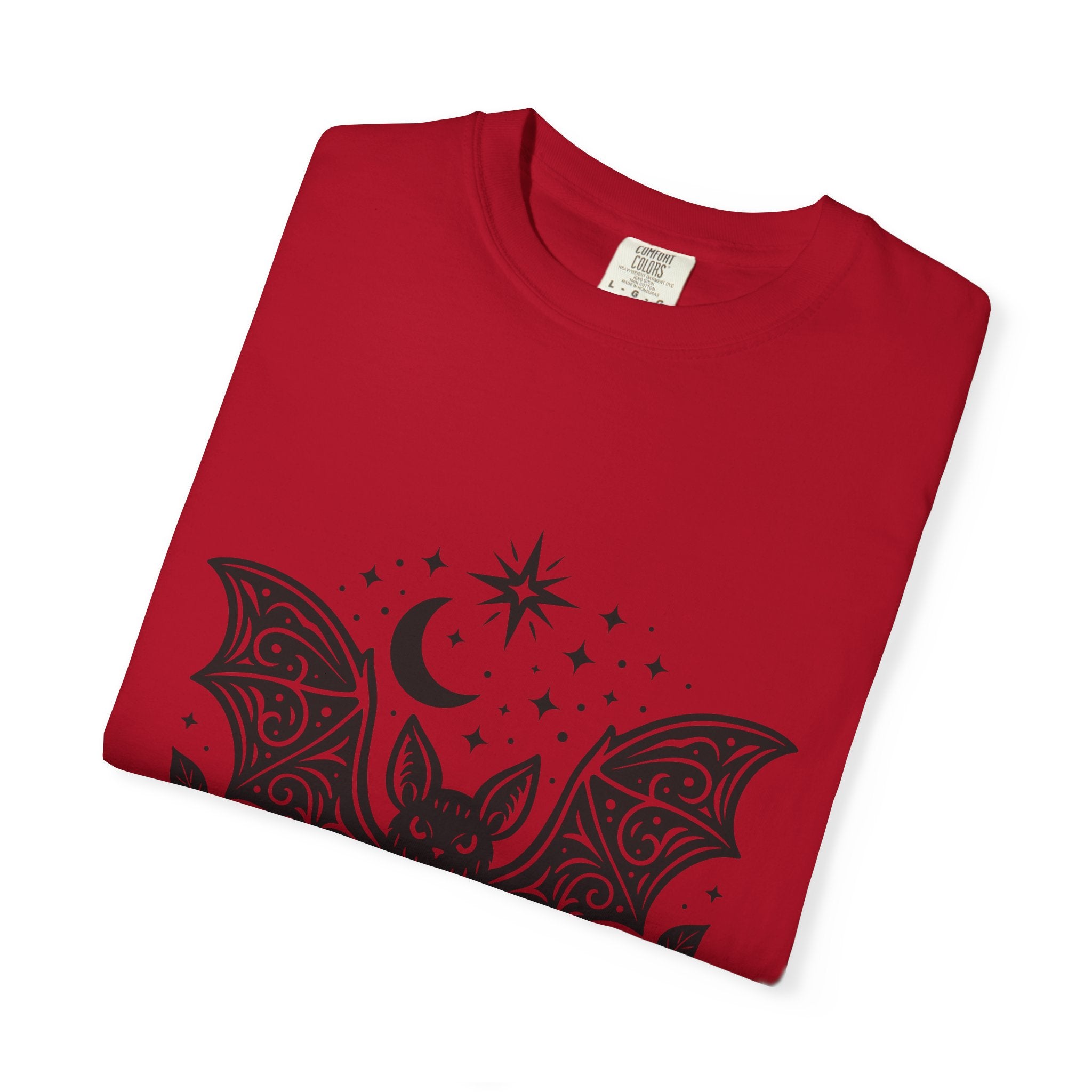 Gothic Bat Unisex T-Shirt, Vintage Style Tee for Halloween, Cool Graphic Top, Boho Clothing, Festival Wear