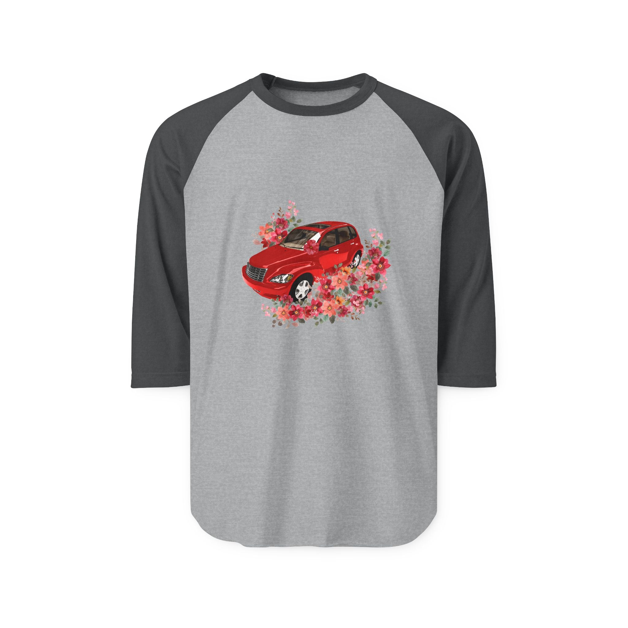 PT Cruiser Unisex Raglan Shirt, Vintage Auto Tee, Spring Apparel, Gift for Car Lovers, Casual Fashion, Weekend Wear