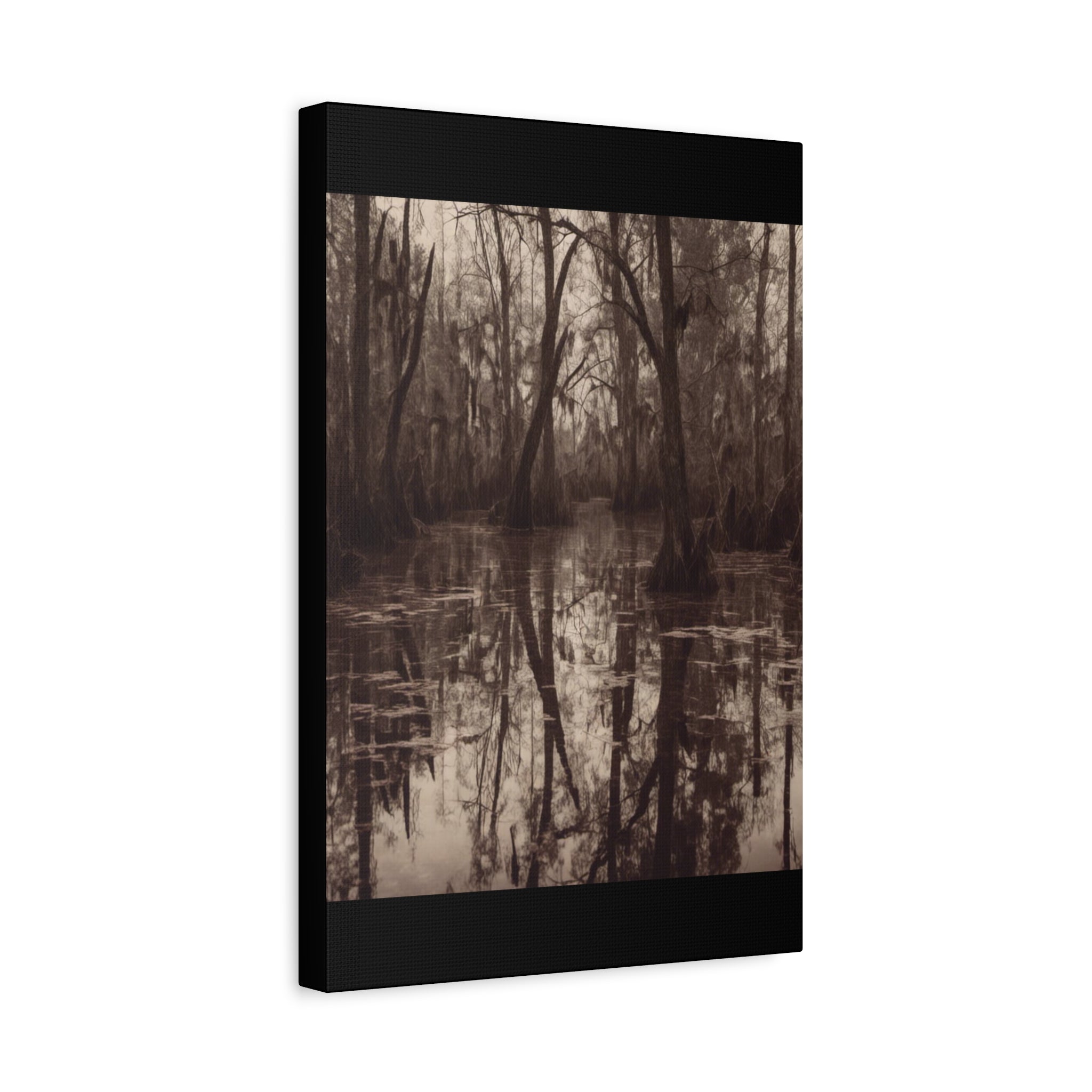 The Bayou Nature-Inspired Matte Canvas Wall Art, Rustic Home Decor, Forest Landscape Print, Nature Photography, Gift for Nature Lovers