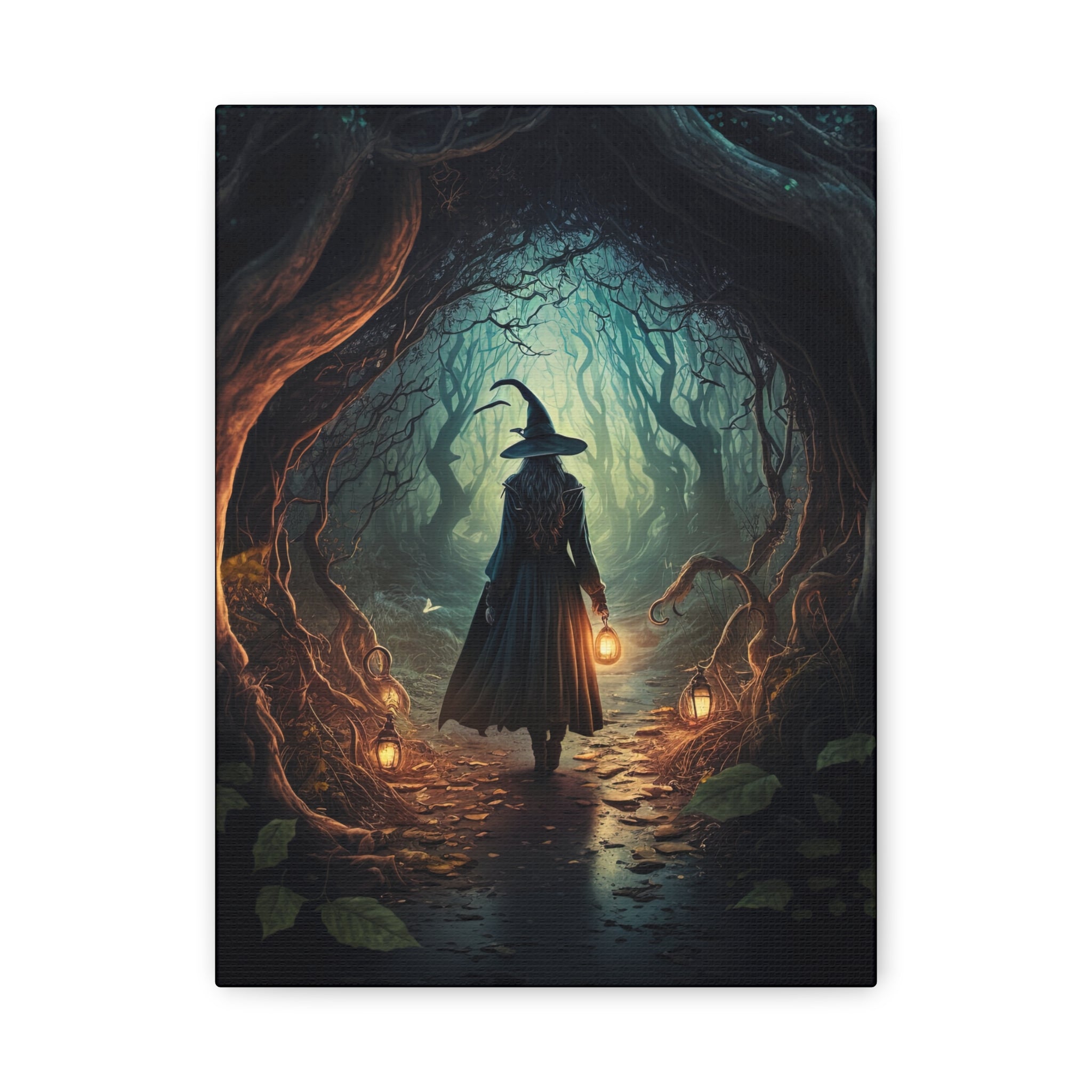 The Holler Canvas Art Print, Wall Decor, Halloween Home Decoration, Witchy Decor, Bohemian Wall Art, Unique Gift for Witches