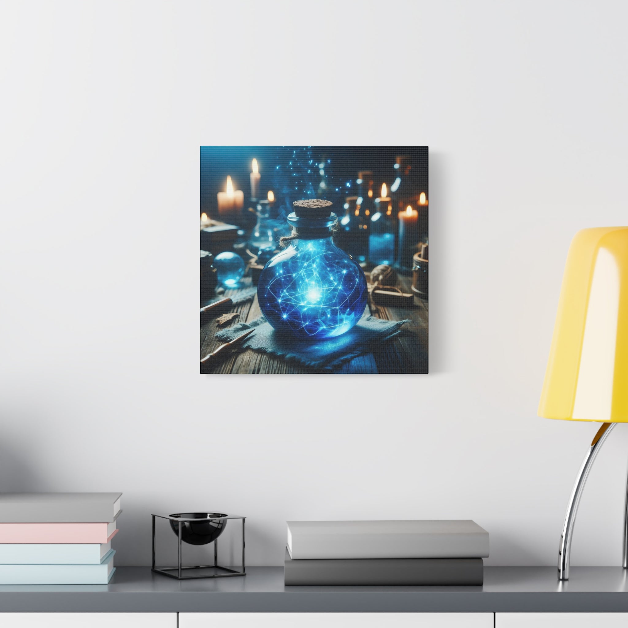 Magical Potion Canvas Art, Fantasy Wall Decor, Enchanted Gift, Mystic Home Decor, Celestial Art Print, Witchy Aesthetic