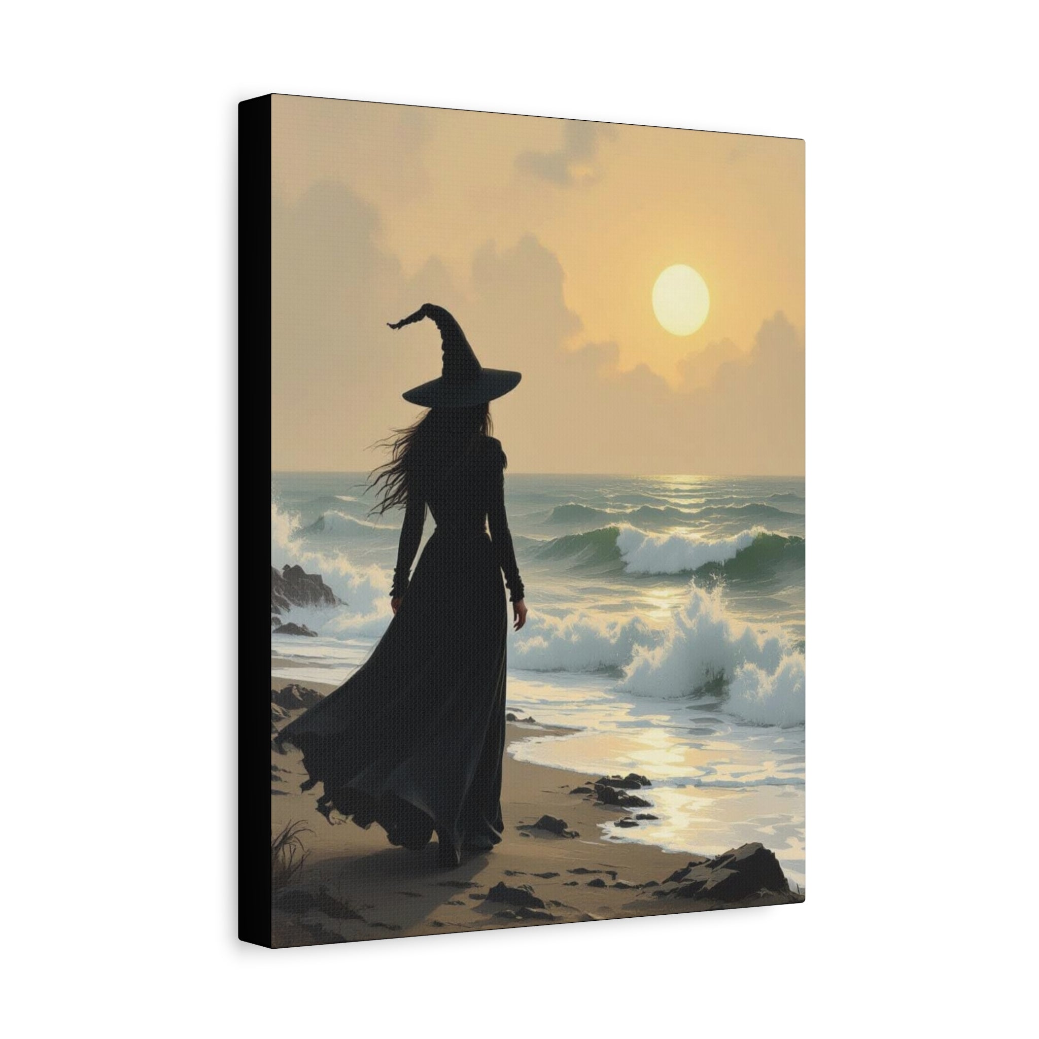 Sea Witch Canvas Art, Enchanting Decor, Magical Home, Halloween Gift, Witchy Wall Art, Witch Aesthetic