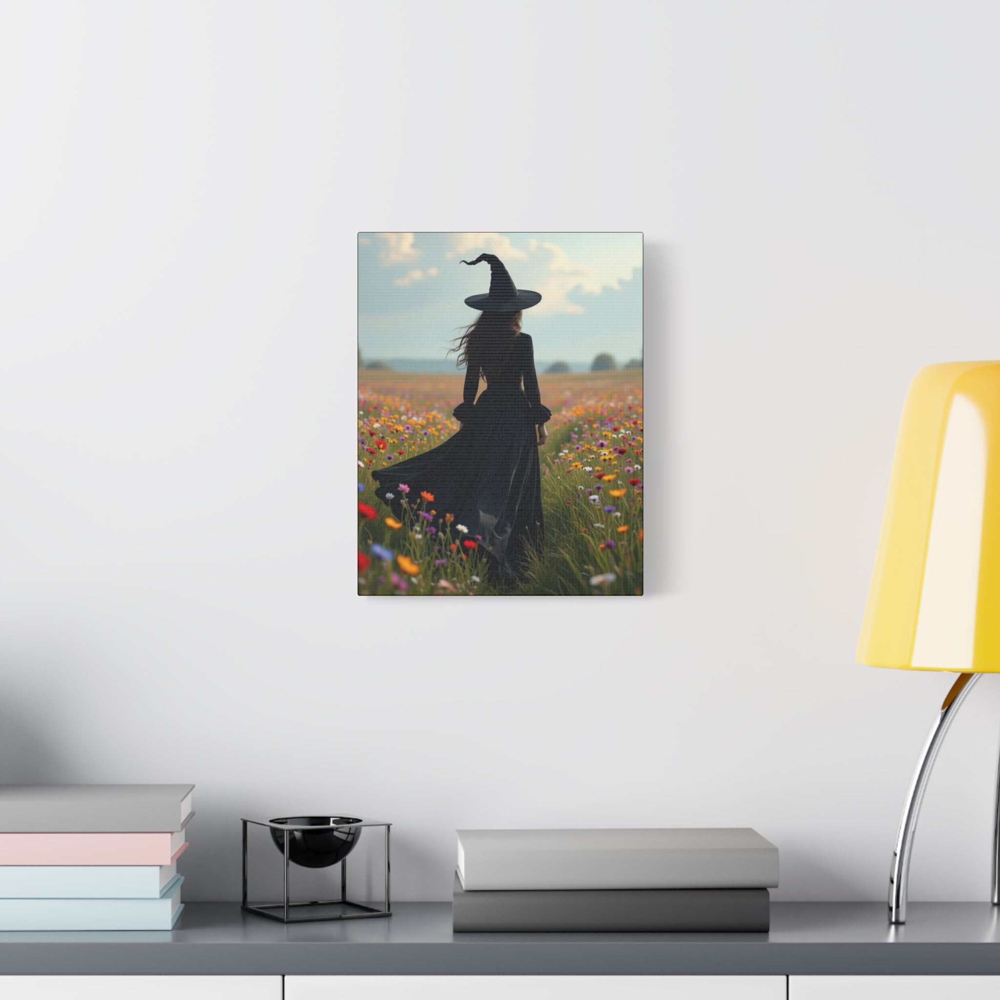 The Vale Canvas Art Print, Home Decor, Gifts for Halloween, Witch Artwork, Boho Decor, Magical Wall Art