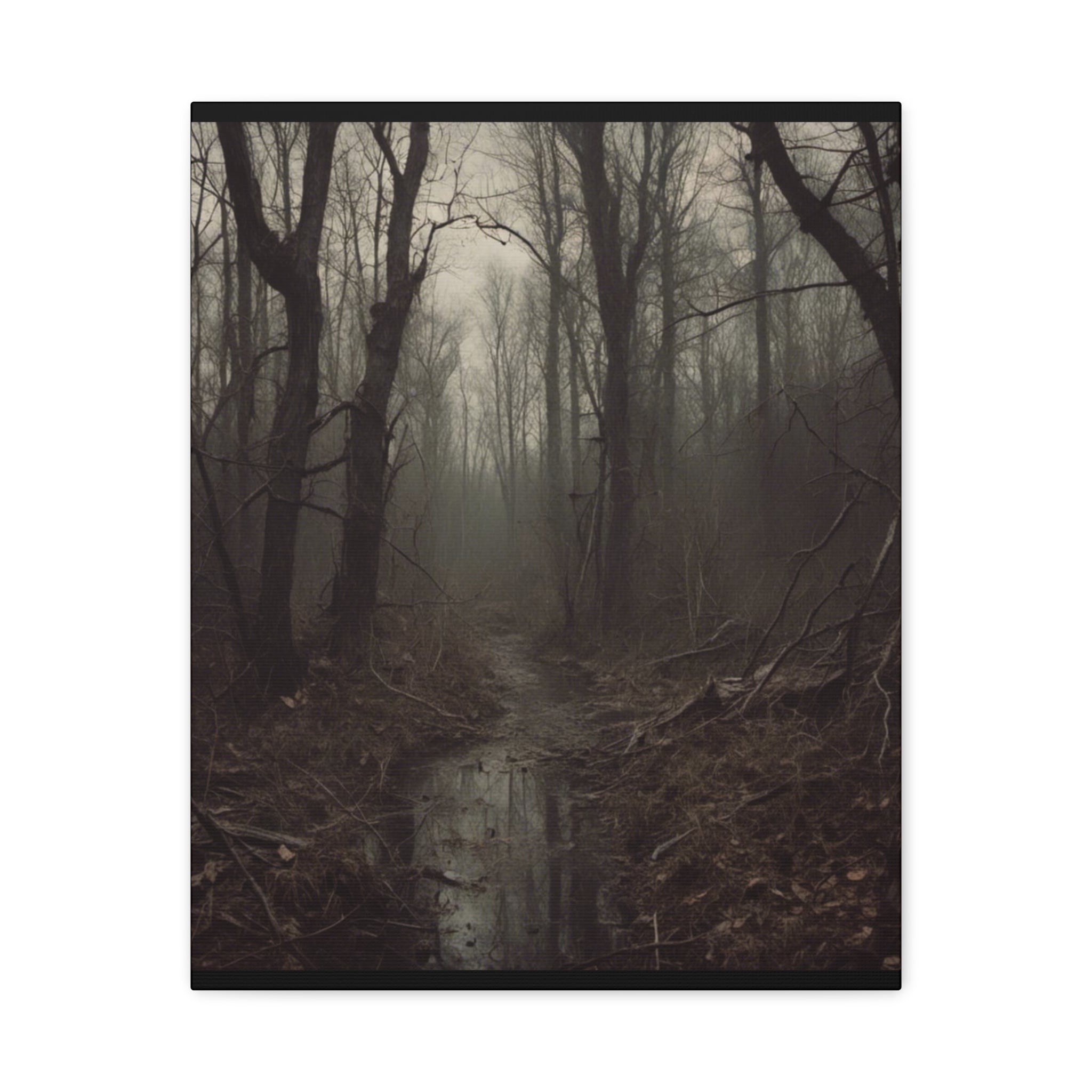 Misty Forest Canvas Art, Wall Decor for Nature Lovers, Rustic Home Decor, Perfect Gift for Housewarming, Bohemian Decor