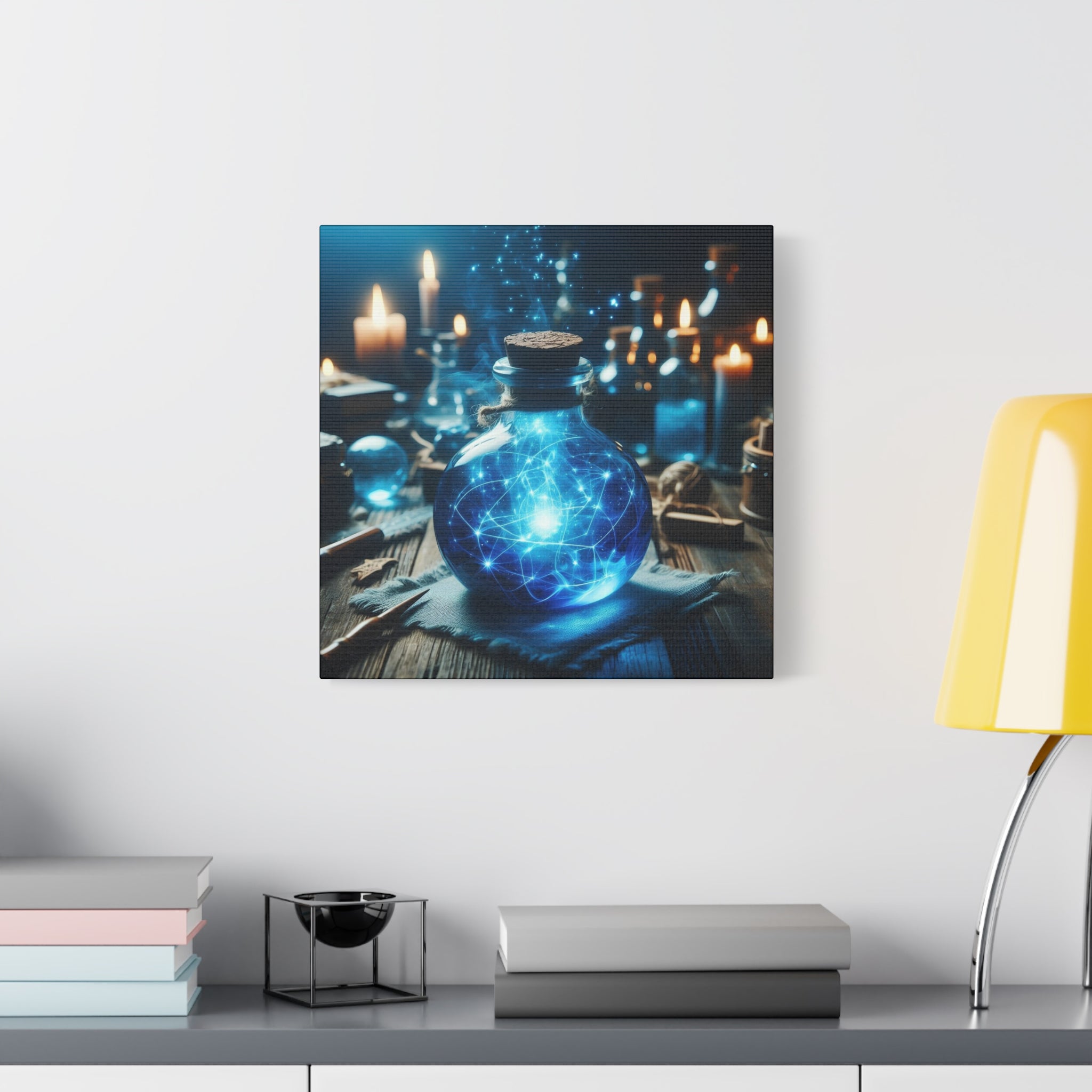 Magical Potion Canvas Art, Fantasy Wall Decor, Enchanted Gift, Mystic Home Decor, Celestial Art Print, Witchy Aesthetic