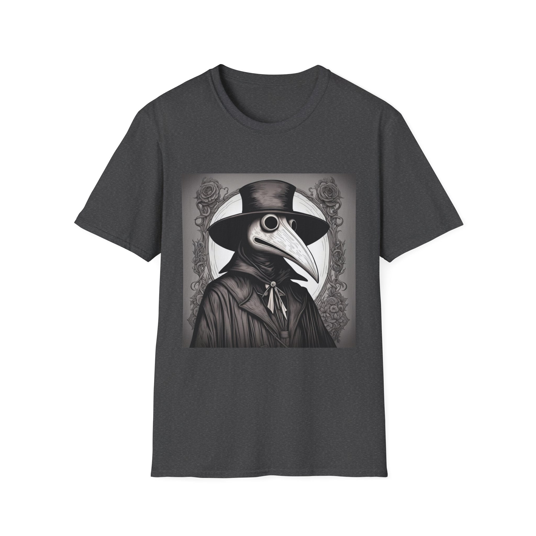 Vintage Plague Doctor Graphic Tee, Unisex T-Shirt, Halloween Costume, Gothic Fashion, Spooky Gift, Unique Art Shirt