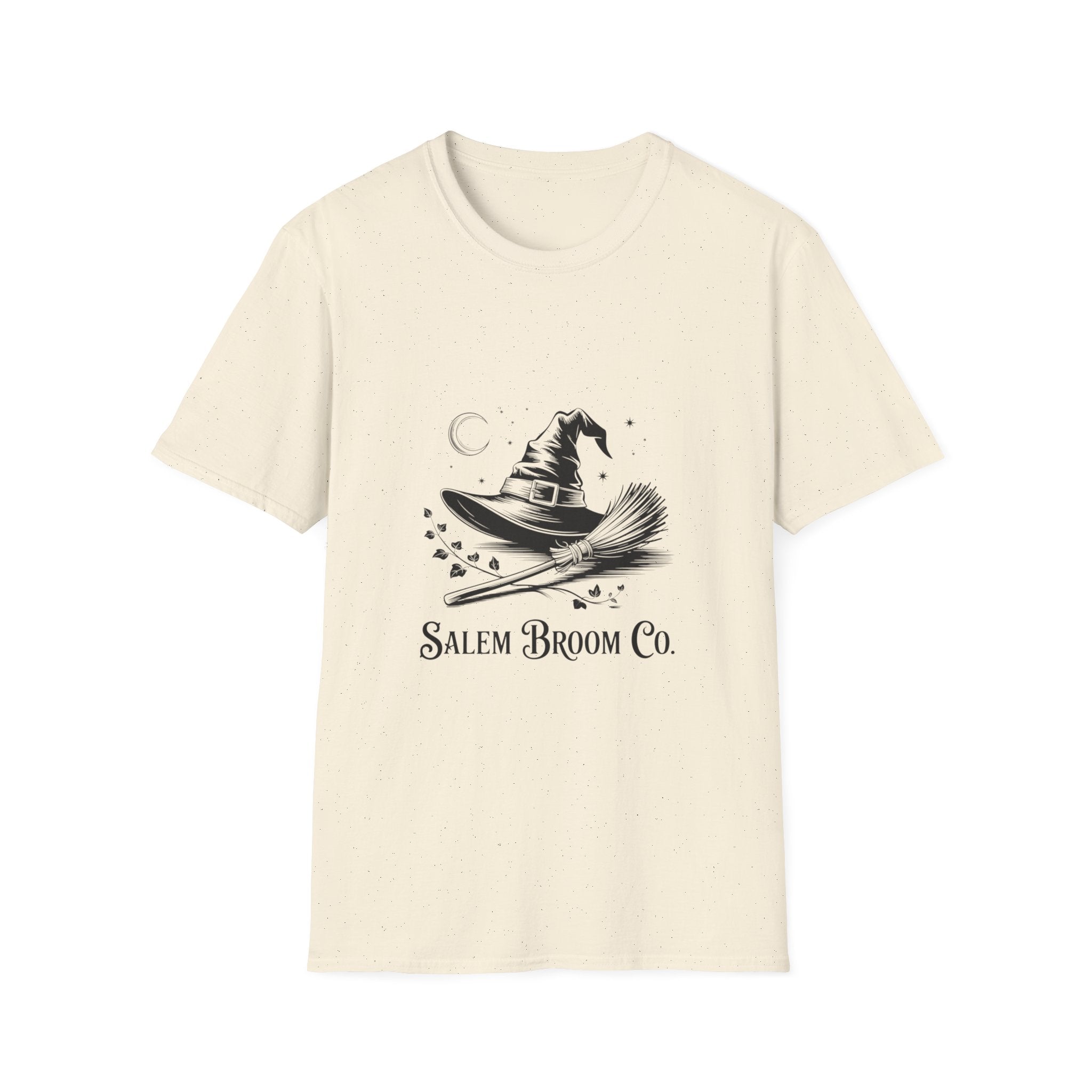Salem Broom Co. Halloween T-Shirt | Unisex Softstyle Tee for Witch Lovers, Spooky Season, Unique Gift, Halloween Party Wear