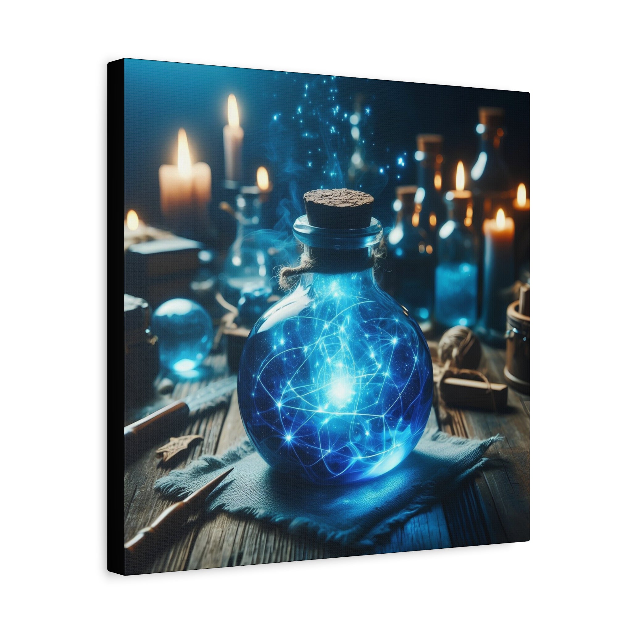 Magical Potion Canvas Art, Fantasy Wall Decor, Enchanted Gift, Mystic Home Decor, Celestial Art Print, Witchy Aesthetic