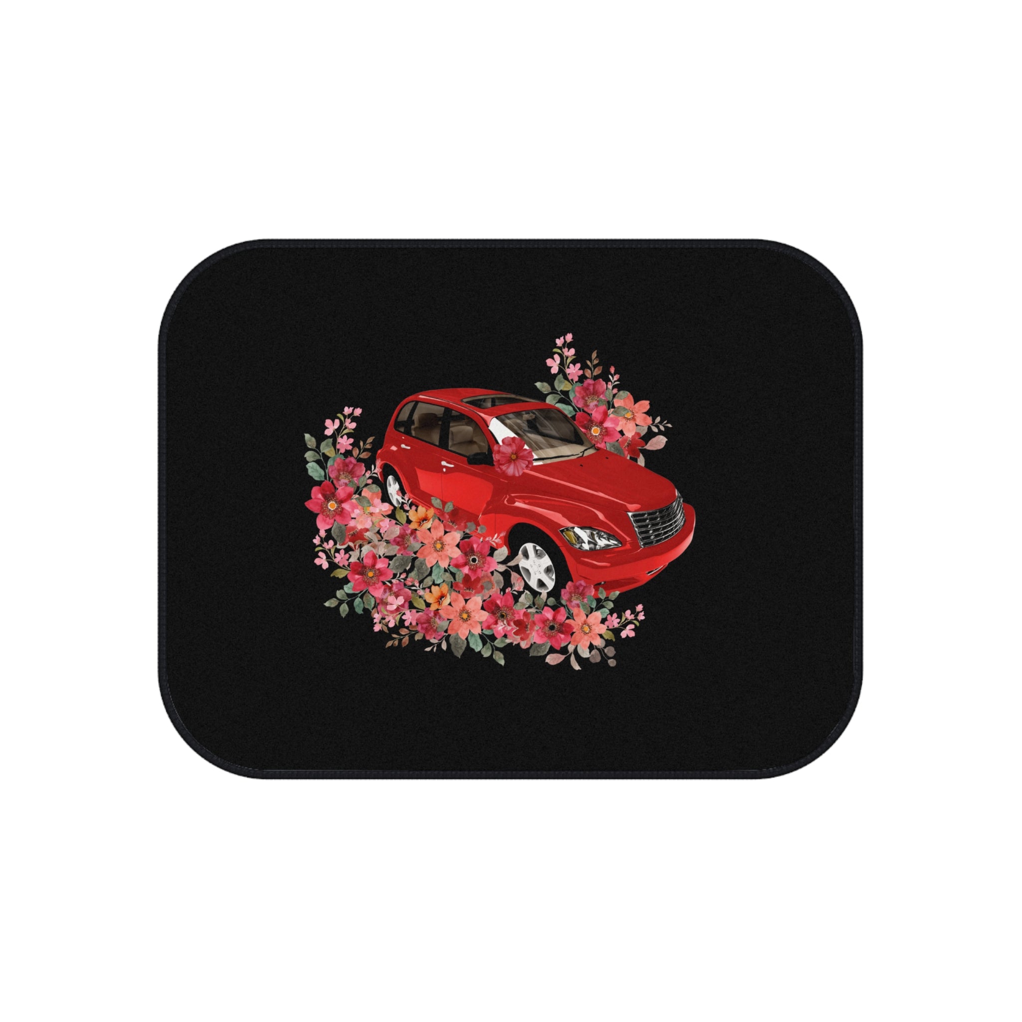 PT Cruiser Car Mats Set | Cute Auto Floor Mats, Car Accessories, Gift for Car Lovers, Stylish Floor Protection, Red Car Design