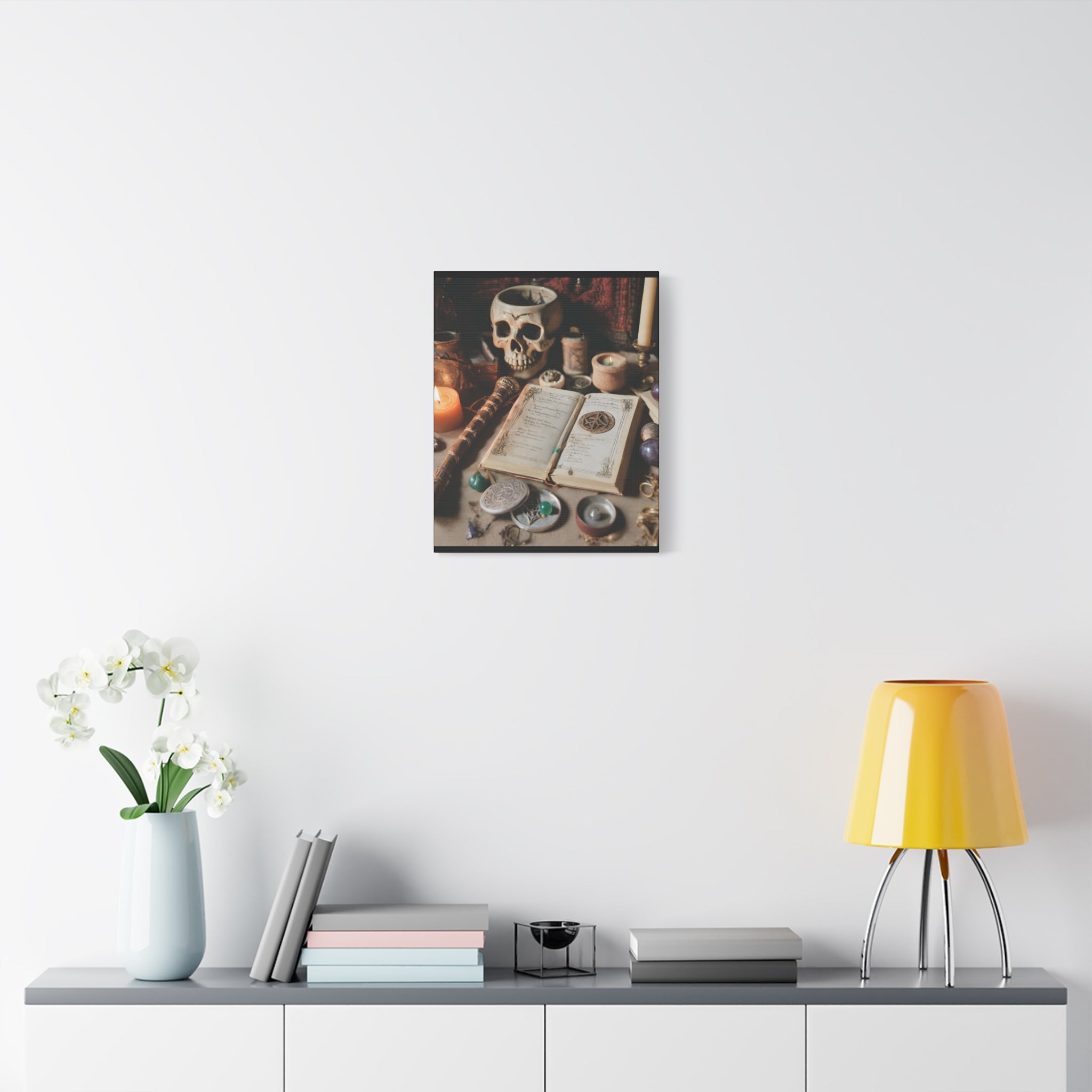 The Altar Canvas Wall Art, Witchy Decor, Book of Shadows Wall Art, Gothic Home Decor, Occult Canvas Print