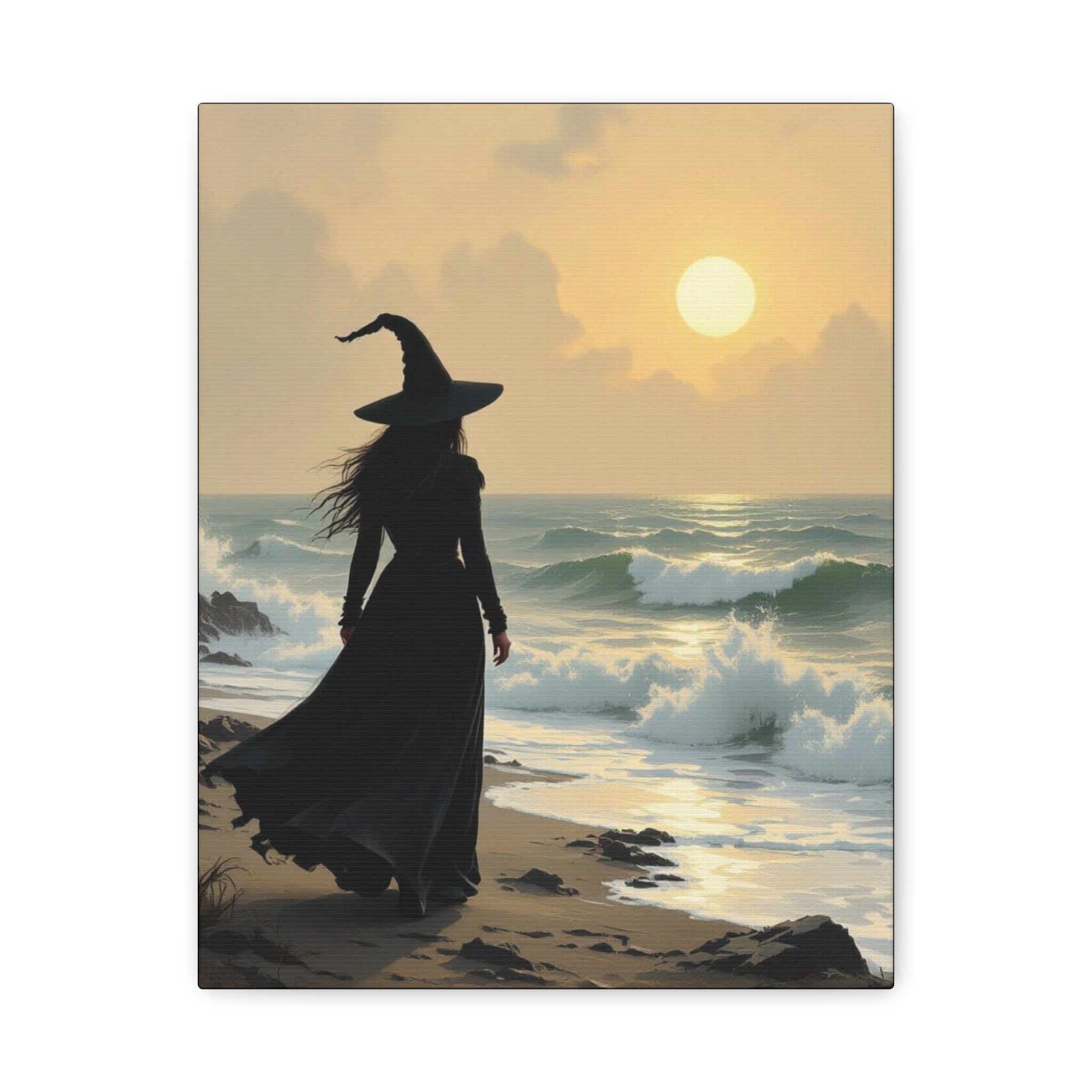 Sea Witch Canvas Art, Enchanting Decor, Magical Home, Halloween Gift, Witchy Wall Art, Witch Aesthetic