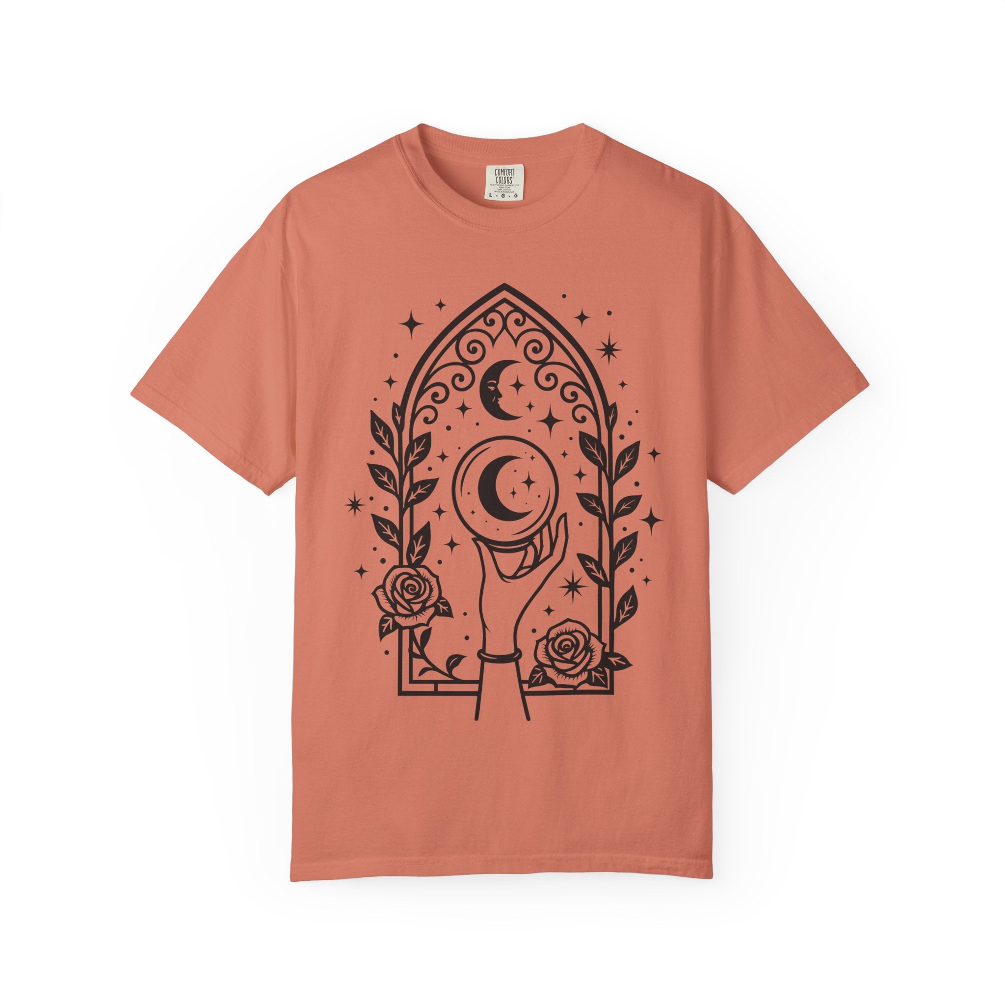 Gothic Arch Unisex T-Shirt | Celestial Graphic Tee, Gift for Astrology Lovers, Handmade Apparel for Everyday Wear, Spiritual Vibes
