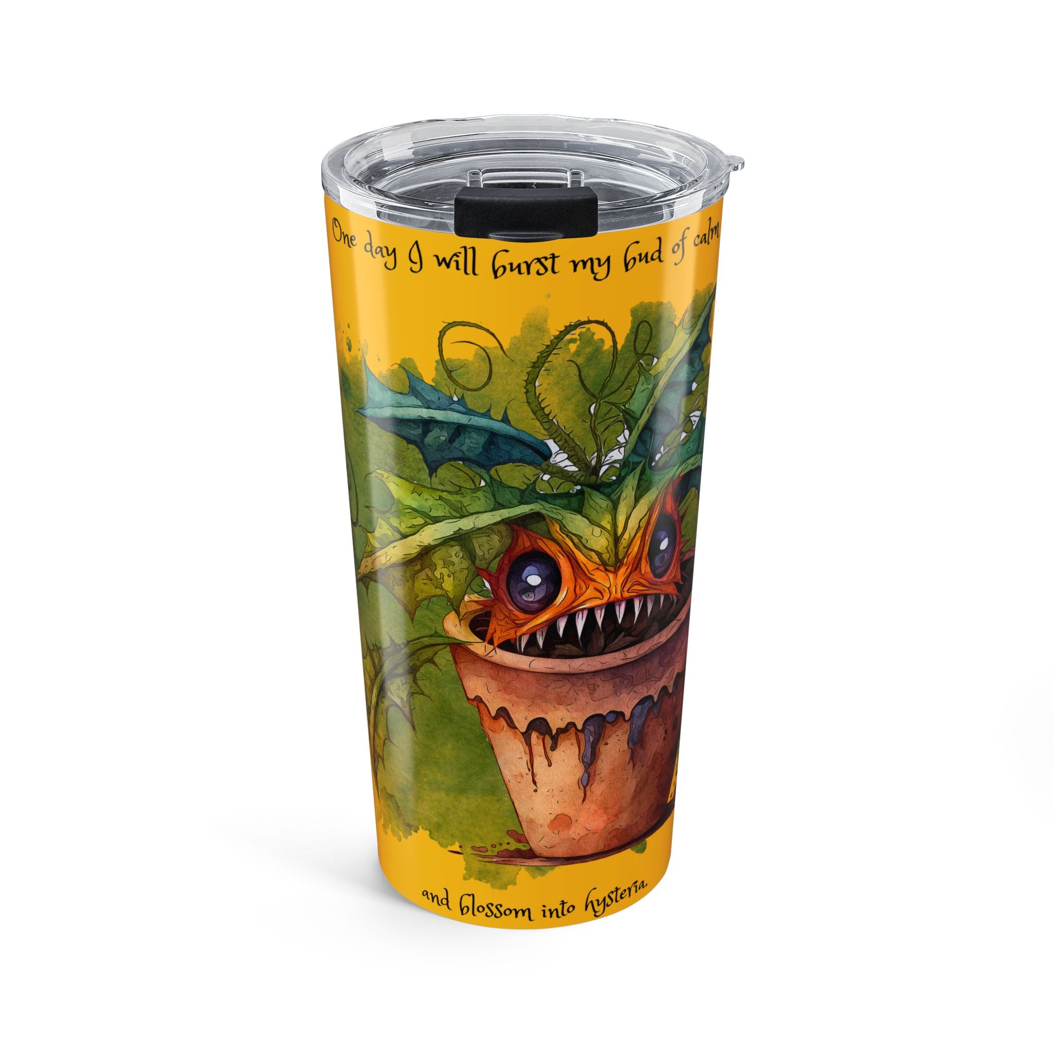 Creepy Garden Plant Tumbler 20oz - Unique Gift for Nature Lovers, Gardeners, Birthday, Home Decor, Eco-Friendly Water Bottle