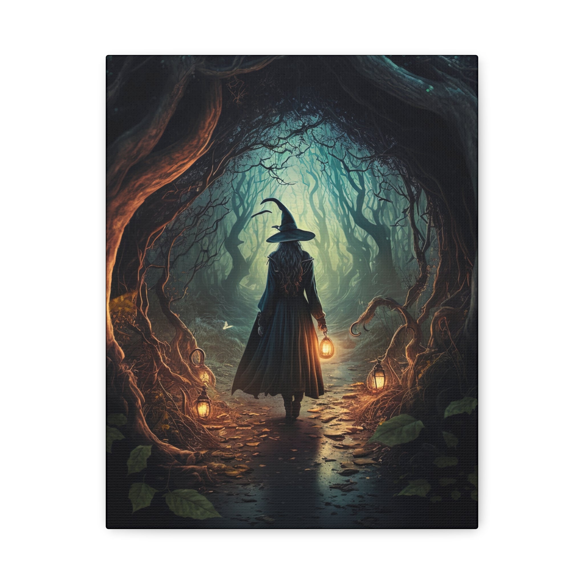 The Holler Canvas Art Print, Wall Decor, Halloween Home Decoration, Witchy Decor, Bohemian Wall Art, Unique Gift for Witches