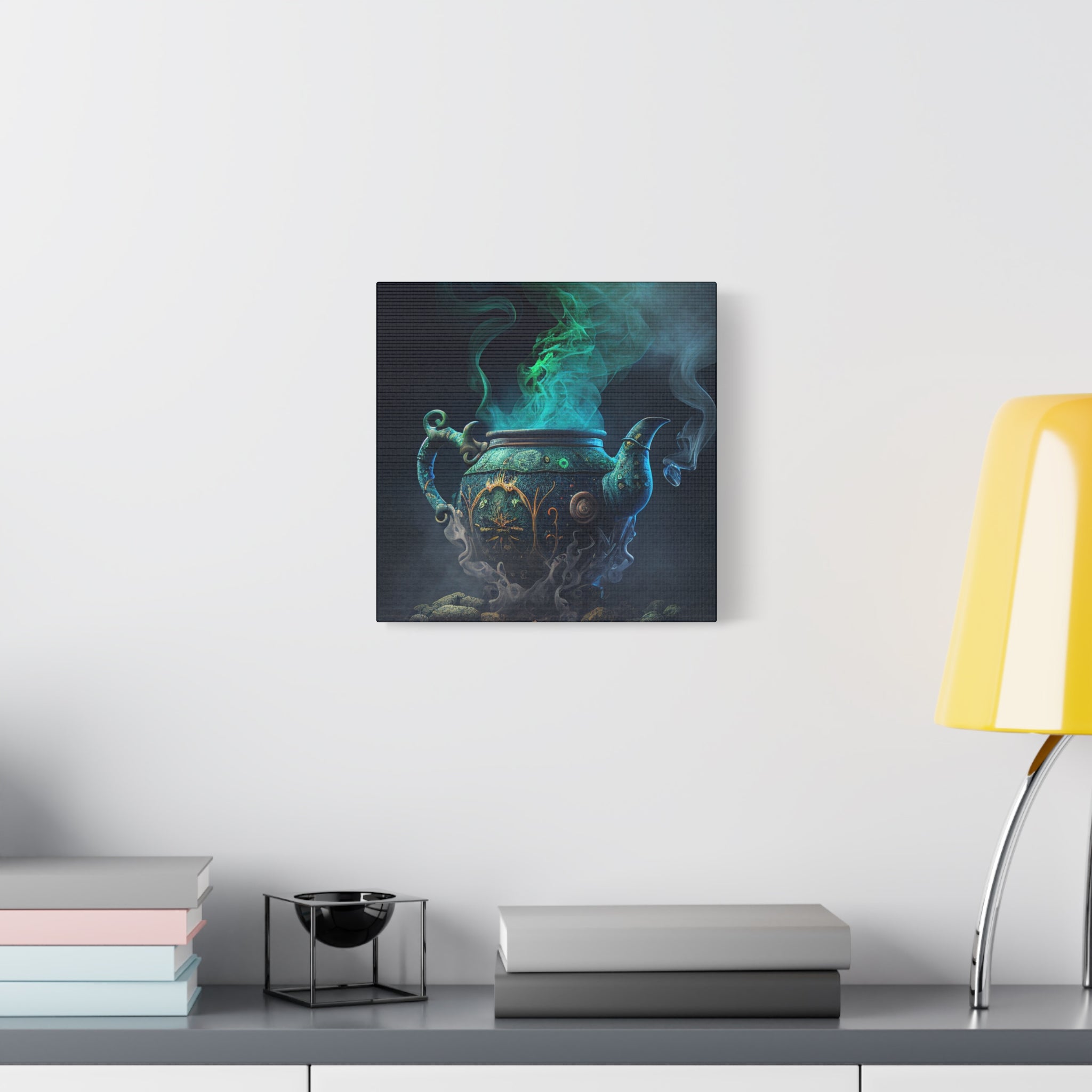 Brewing - Mystical Teapot Canvas Art, Enchanted Kitchen Decor, Witchy Home Decor, Magical Wall Art, Gift for Tea Lovers