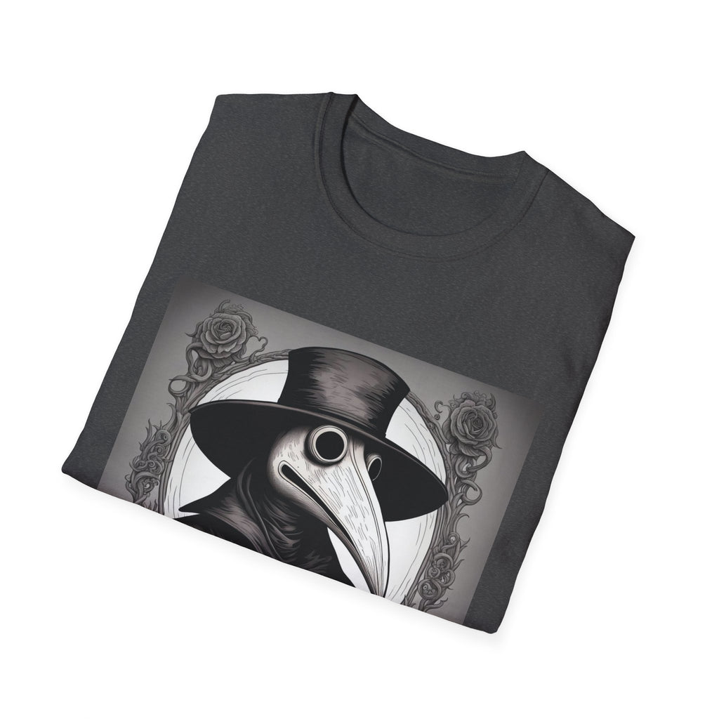 Vintage Plague Doctor Graphic Tee, Unisex T-Shirt, Halloween Costume, Gothic Fashion, Spooky Gift, Unique Art Shirt