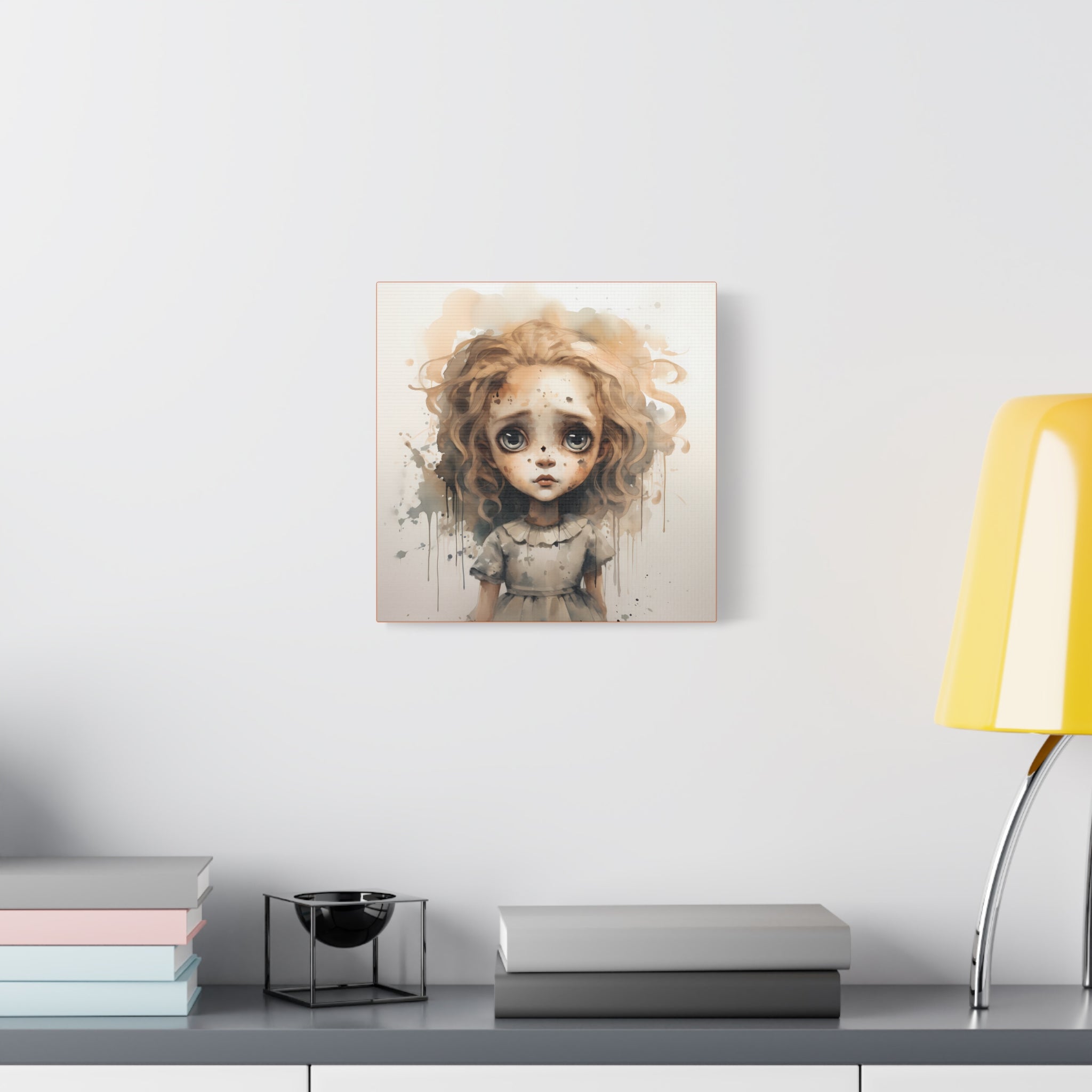 creepy Doll Canvas Art Print, Stretched Wall Decor, Surreal Girl Illustration, Unique Gift for Home, Art Lovers, Kids Room Decor, Art [...]