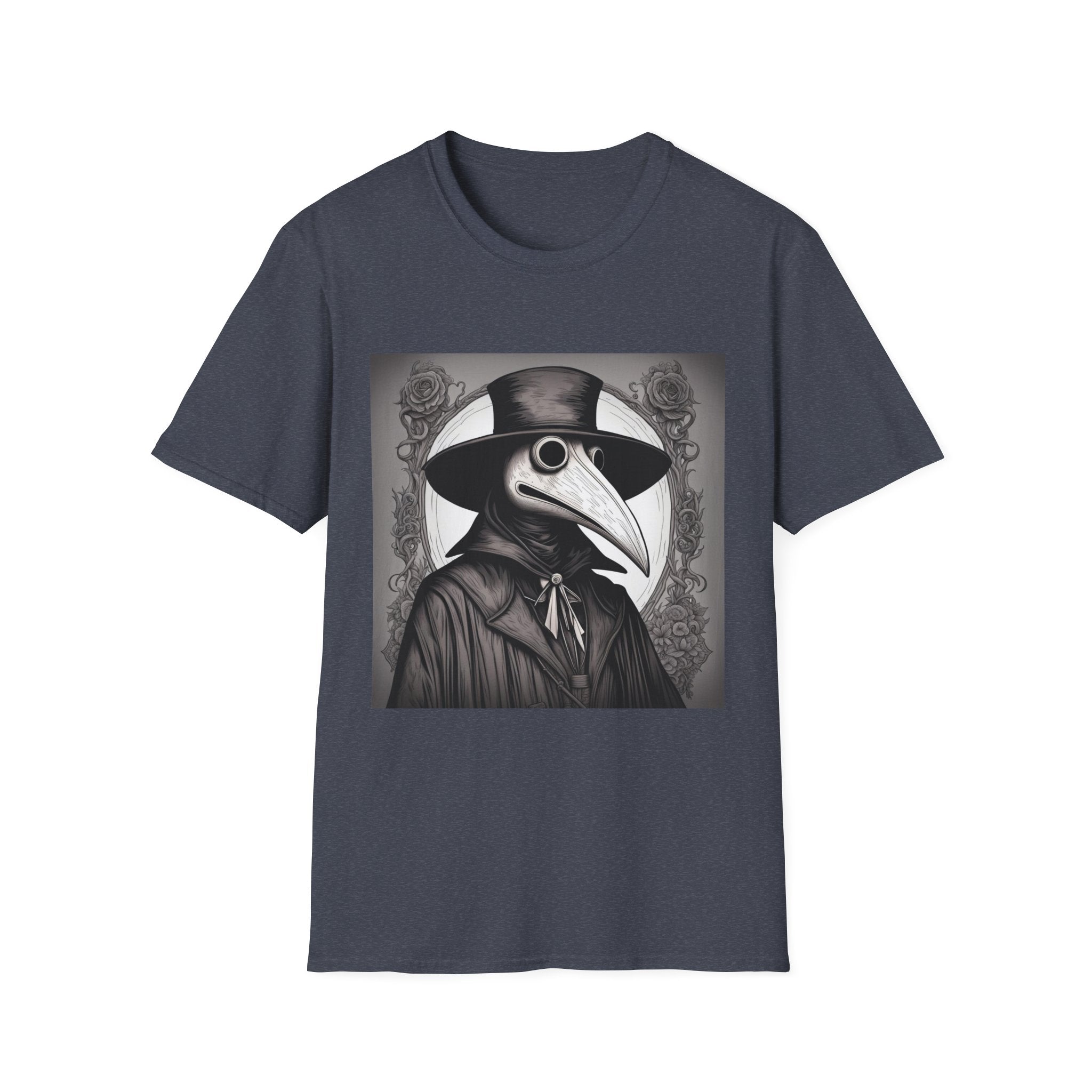 Vintage Plague Doctor Graphic Tee, Unisex T-Shirt, Halloween Costume, Gothic Fashion, Spooky Gift, Unique Art Shirt