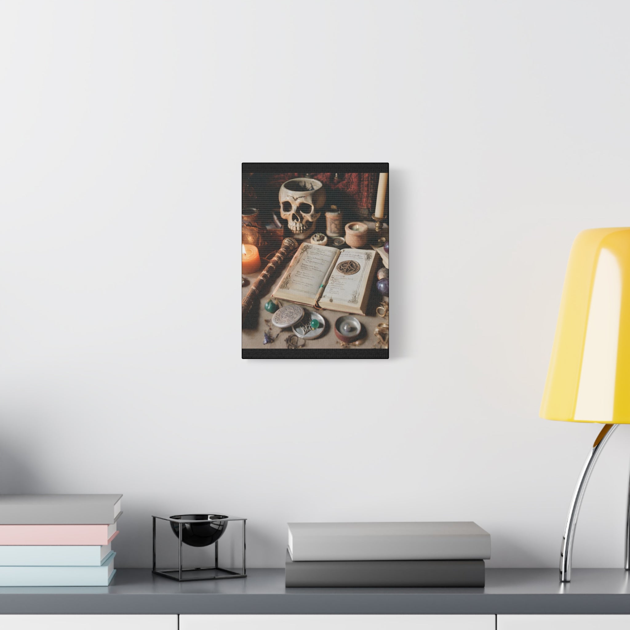 The Altar Canvas Wall Art, Witchy Decor, Book of Shadows Wall Art, Gothic Home Decor, Occult Canvas Print