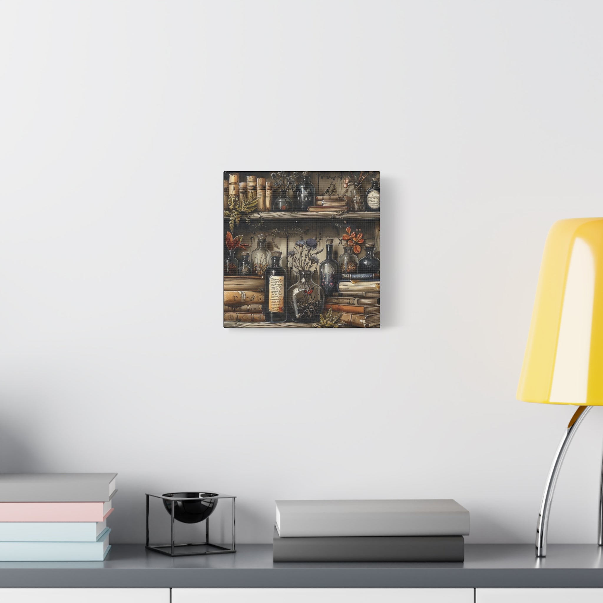 Vintage Bookstore Wall Art 3, Garden Decor, Black Bottle Artwork, Home Office Prints, Literary Gift, Cozy Aesthetic