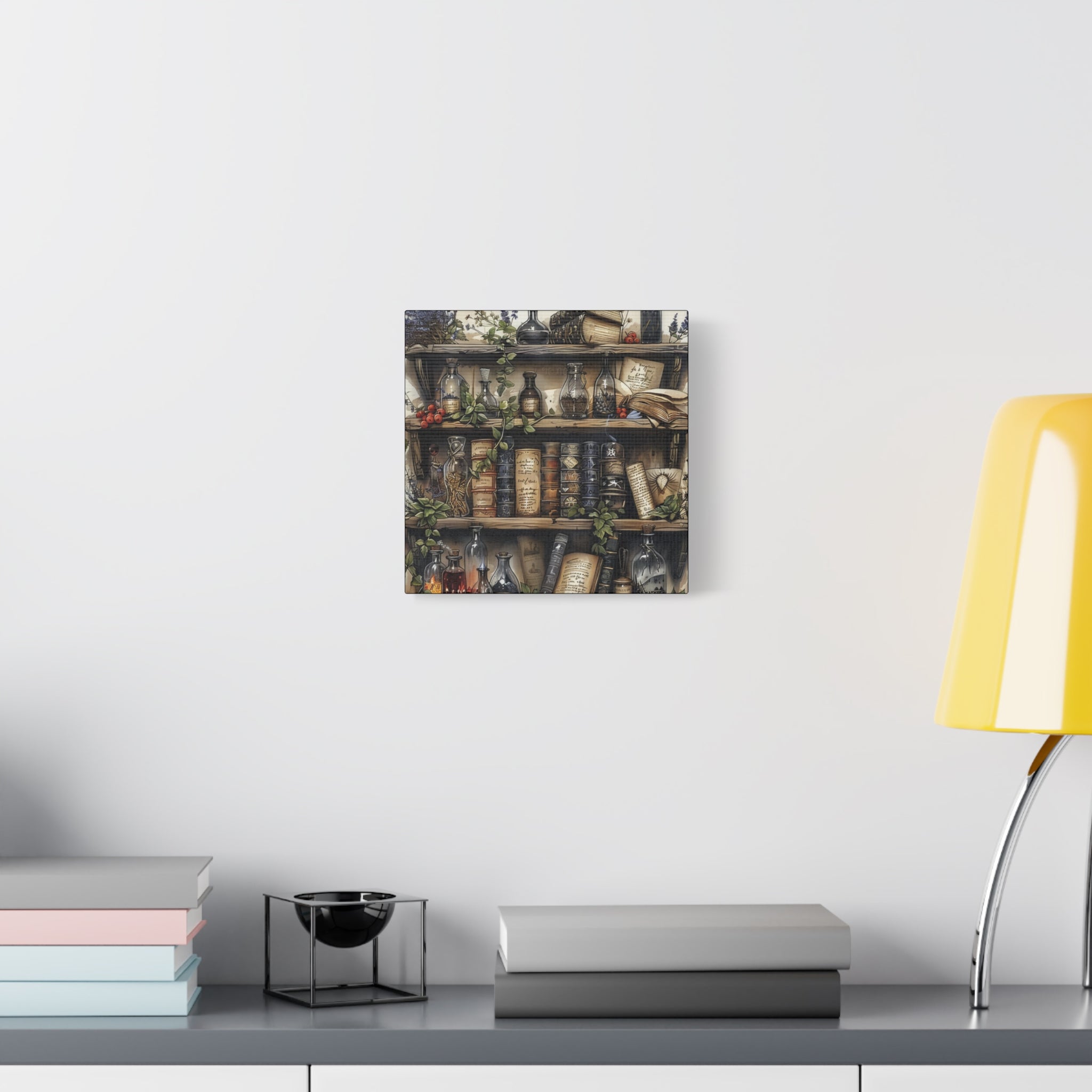 Vintage Bookstore Wall Art 2, Garden Decor, Black Bottle Artwork, Home Office Prints, Literary Gift, Cozy Aesthetic