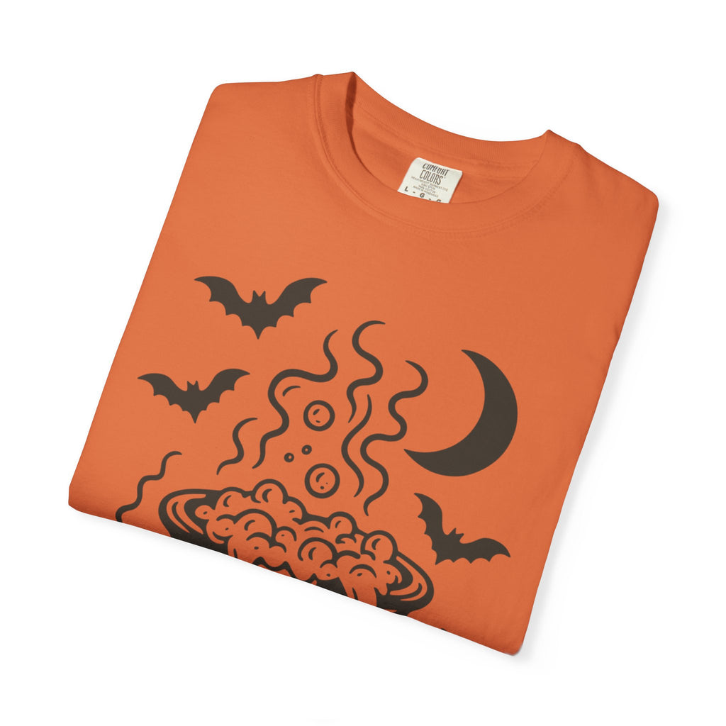 Halloween Cauldron T-shirt, Unisex Spooky Shirt, Witchy Apparel, Fall Festive Tee, Costume Party Top, Gift for Halloween Lovers
