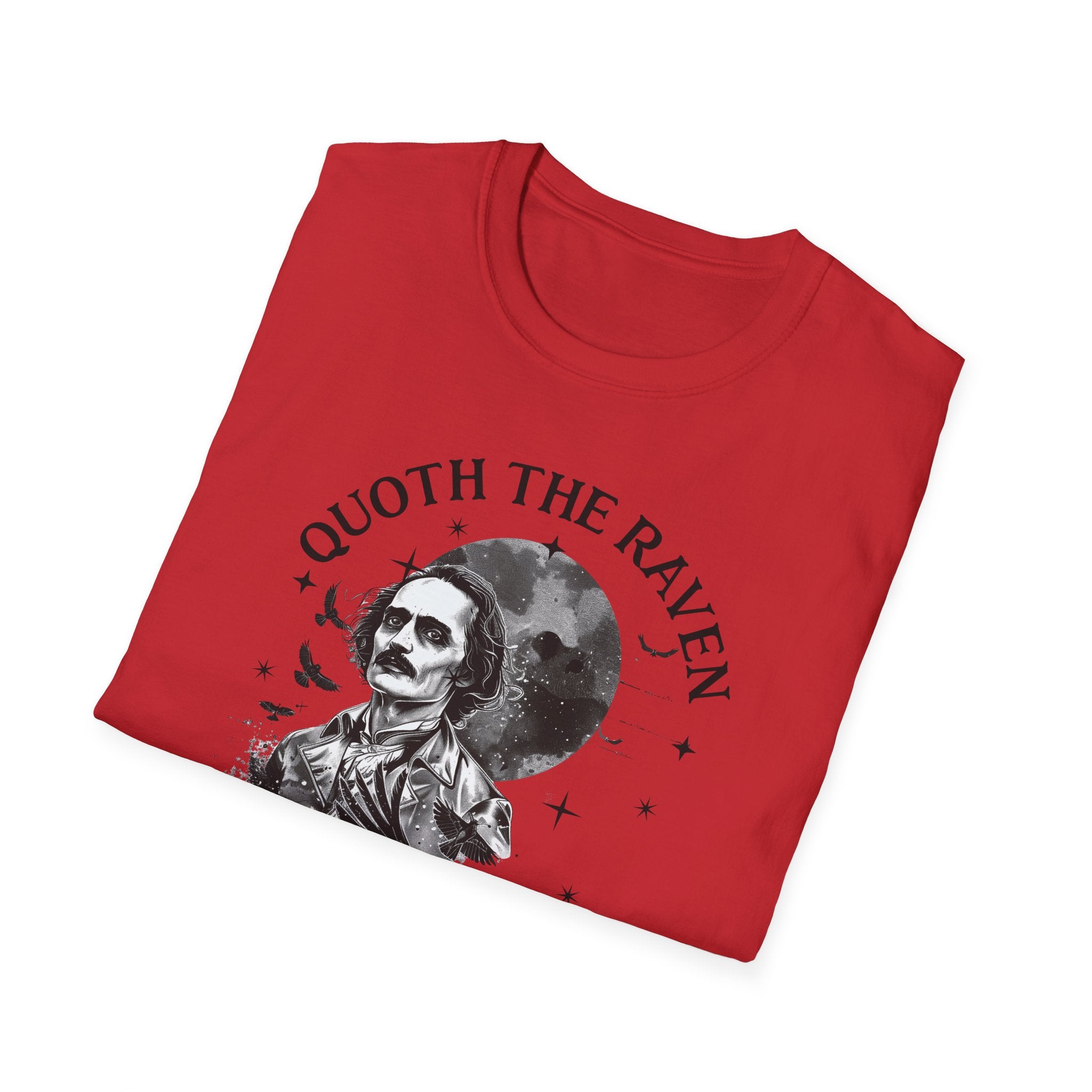Edgar Allan Poe Themed T-Shirt | Quoth the Raven, Nevermore | Literary Gift, Vintage Style, Halloween Apparel, Book Lover Shirt