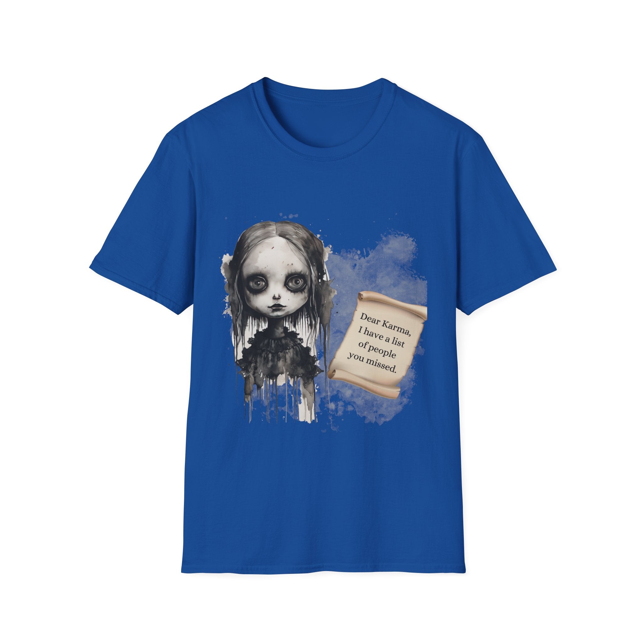 creepy Doll T-Shirt, Unisex Tee for Spooky Season, Halloween Costume, Gift for Horror Lovers, Casual Wear, Vintage Style