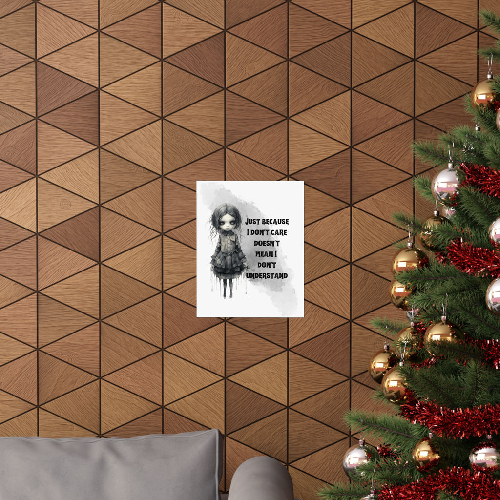 Creepy Doll Wall Art Print - Emotional Matte Vertical Posters, Home Decor, Unique Gifts, Room Aesthetics, Inspirational Art