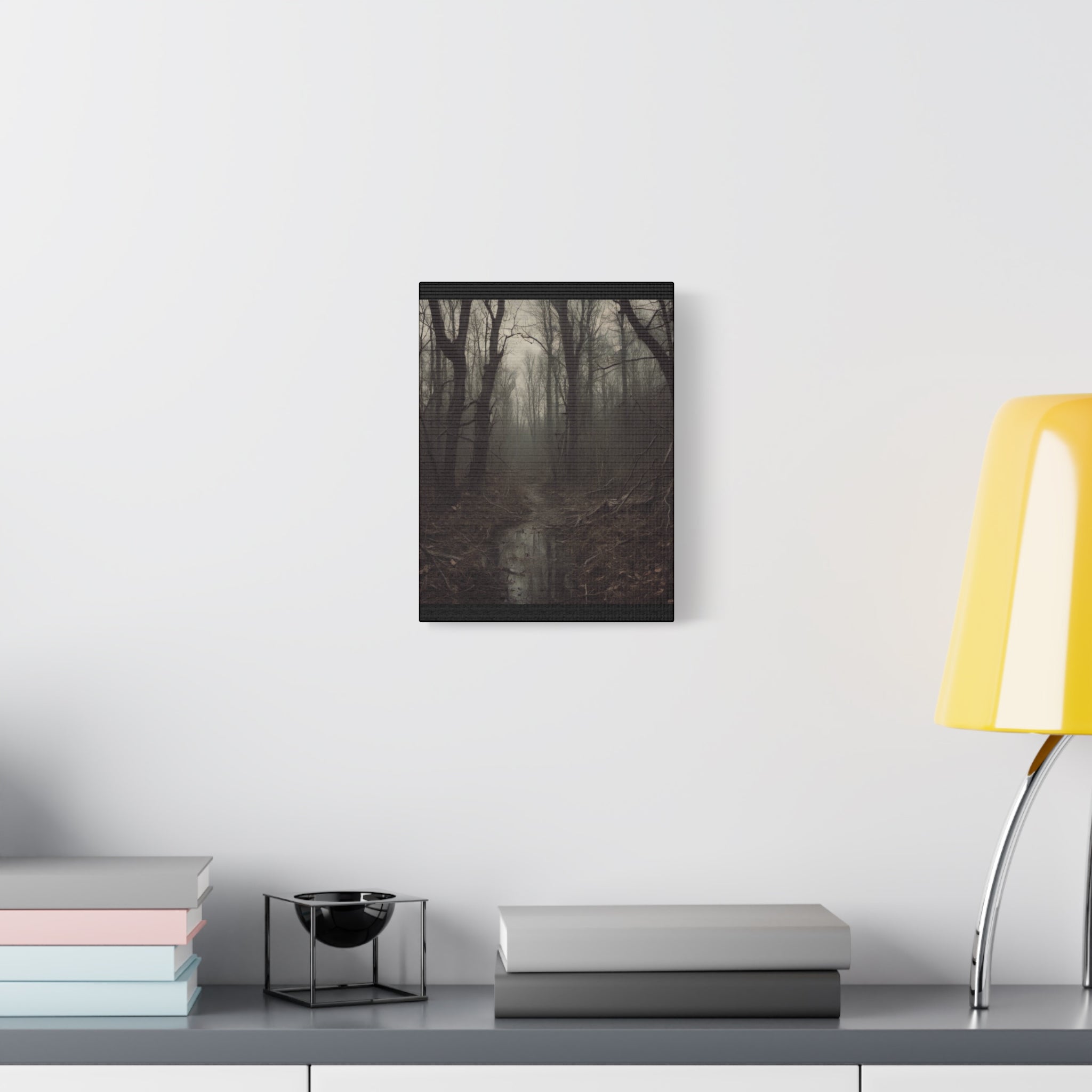 Misty Forest Canvas Art, Wall Decor for Nature Lovers, Rustic Home Decor, Perfect Gift for Housewarming, Bohemian Decor