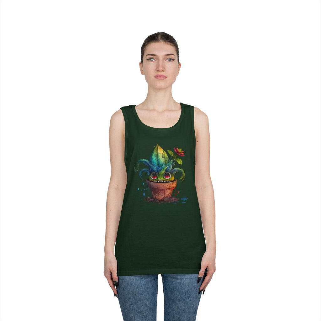 Creepy Garden Plant Tank Top – Fun Unisex Tee for Plant Lovers, Gardening Gift, Summer Wear, Eco-Friendly Fashion