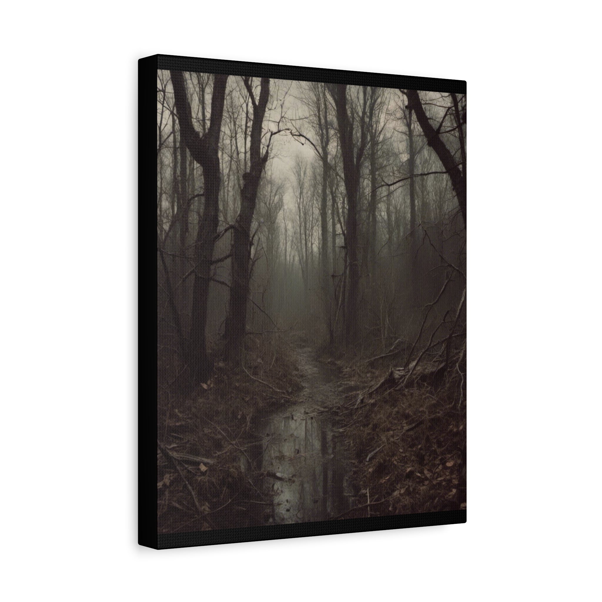 Misty Forest Canvas Art, Wall Decor for Nature Lovers, Rustic Home Decor, Perfect Gift for Housewarming, Bohemian Decor