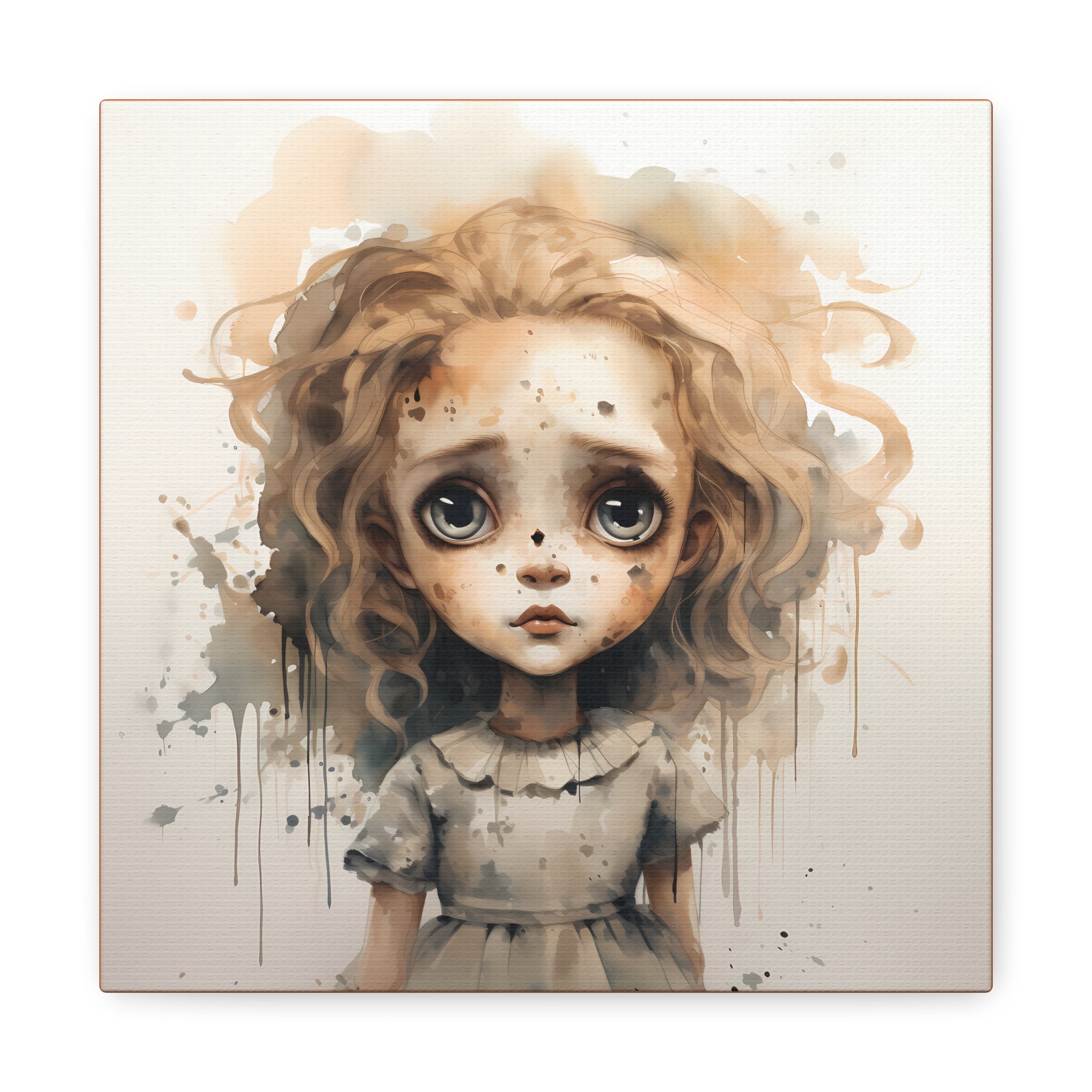 creepy Doll Canvas Art Print, Stretched Wall Decor, Surreal Girl Illustration, Unique Gift for Home, Art Lovers, Kids Room Decor, Art [...]